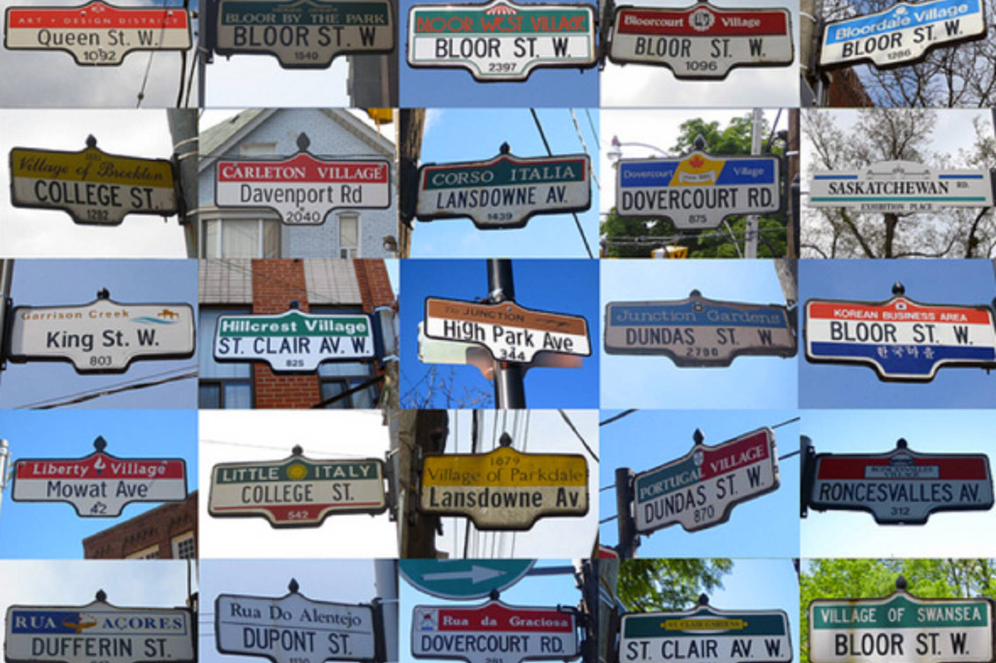 Toronto street signs