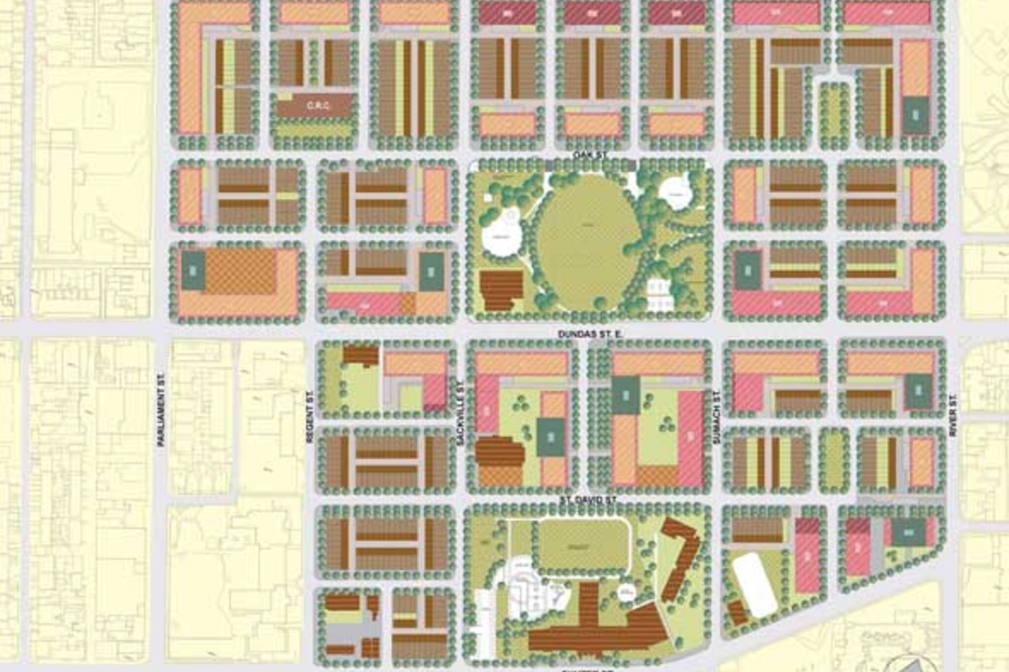 Regent Park Revitalization Map