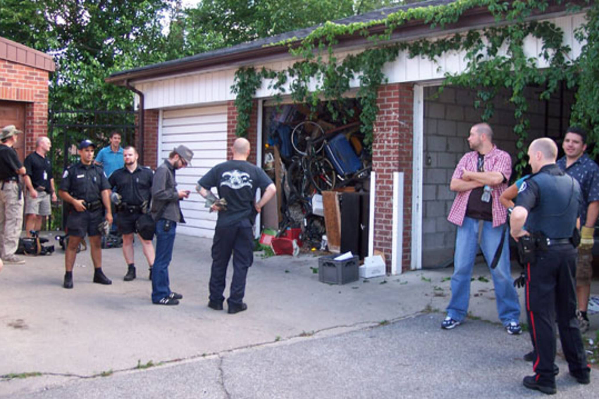 Police Search Garage for Bicycles