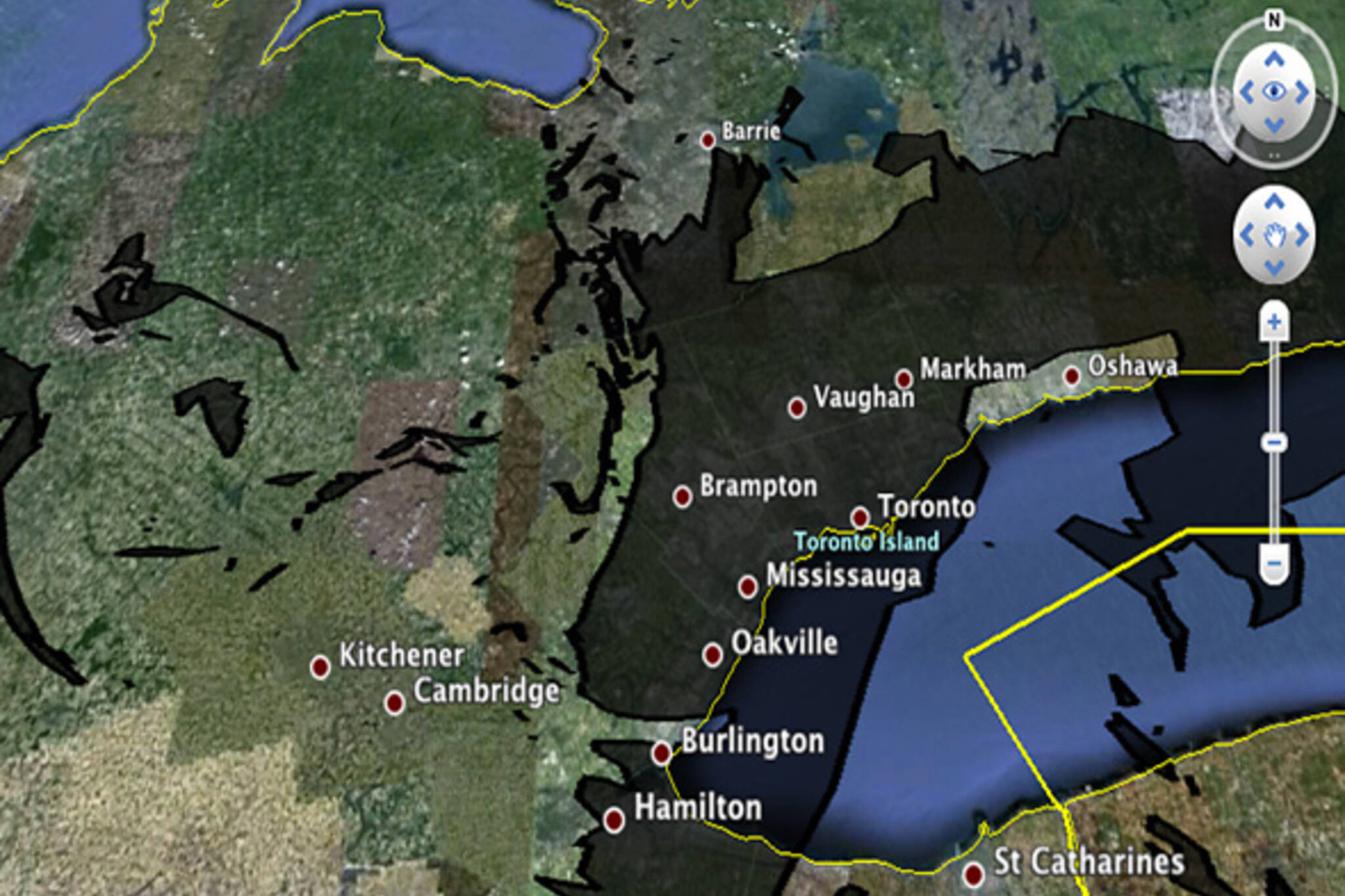 Gulf Coast Oil Spill Toronto Comparison
