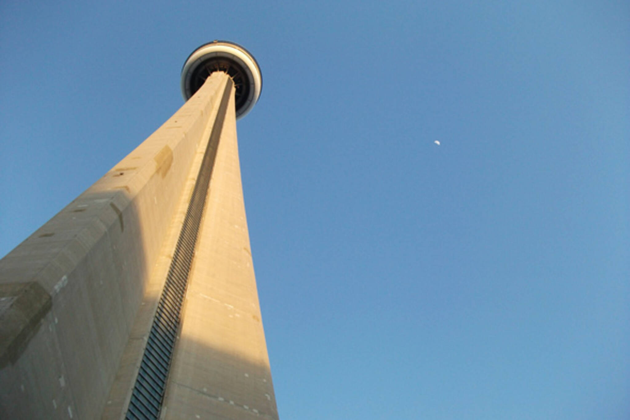 CN Tower Moon Toronto