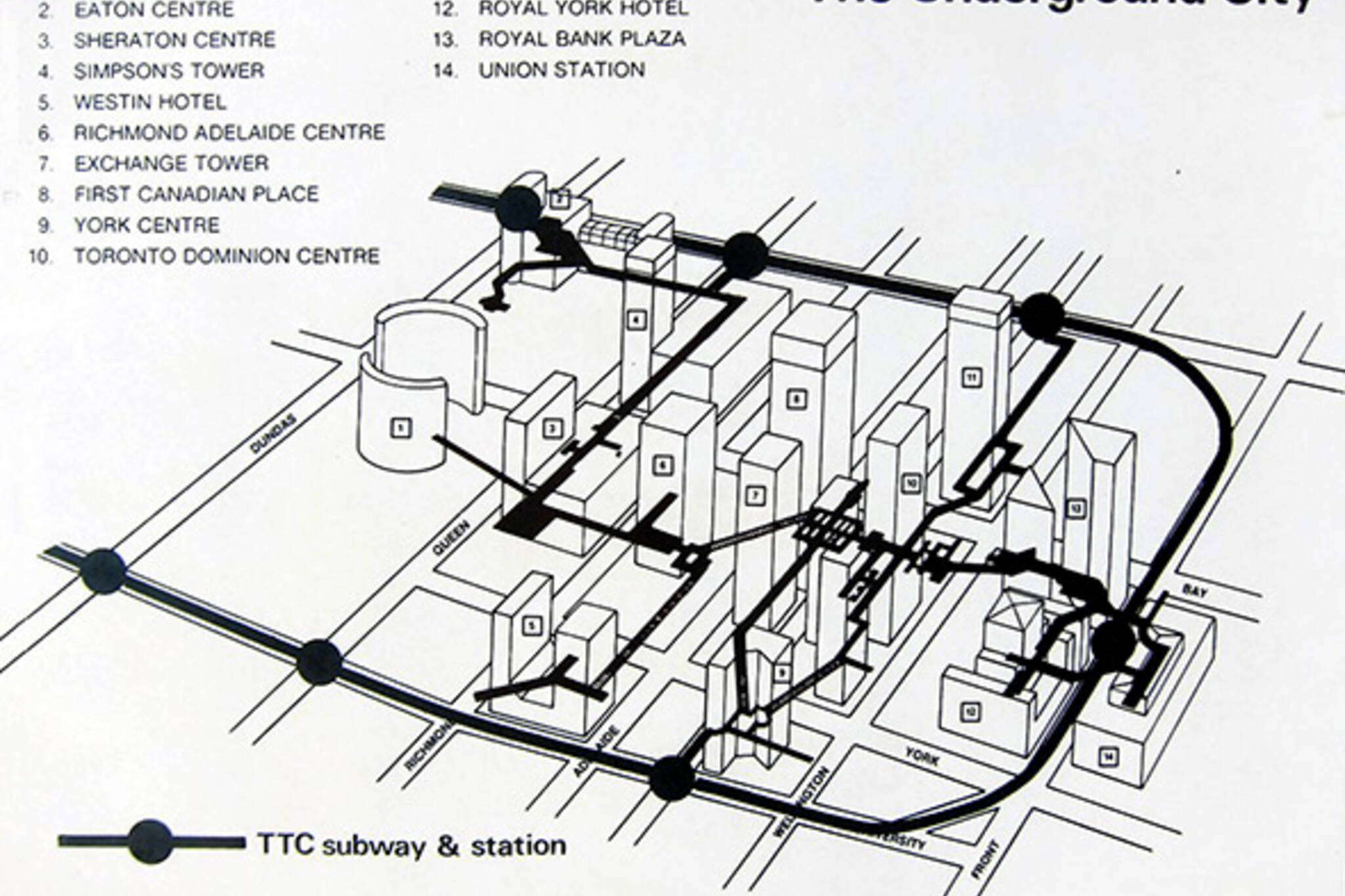 PATH map 1970s toronto