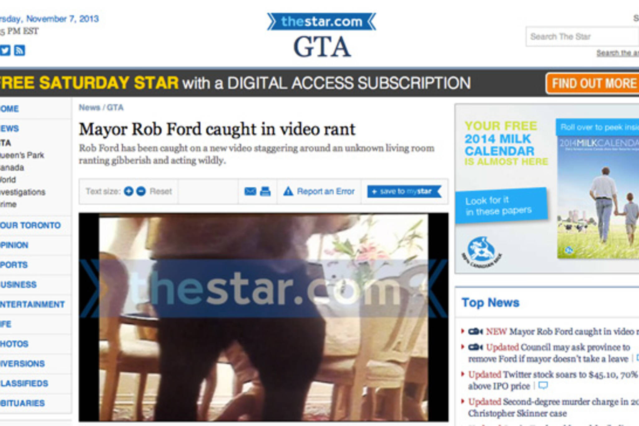 Rob Ford Kill Video