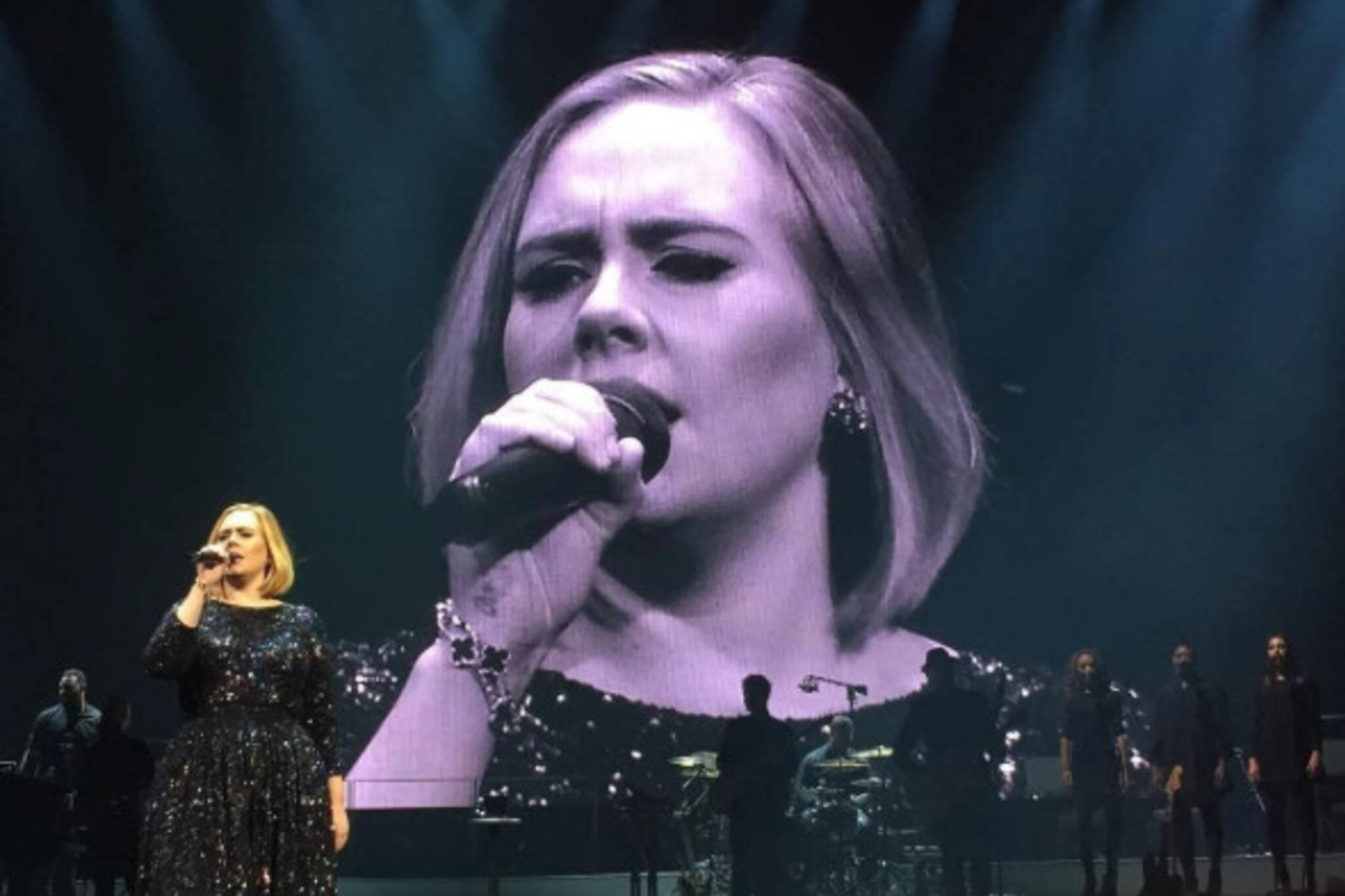 Adele's Toronto concert as seen on Instagram