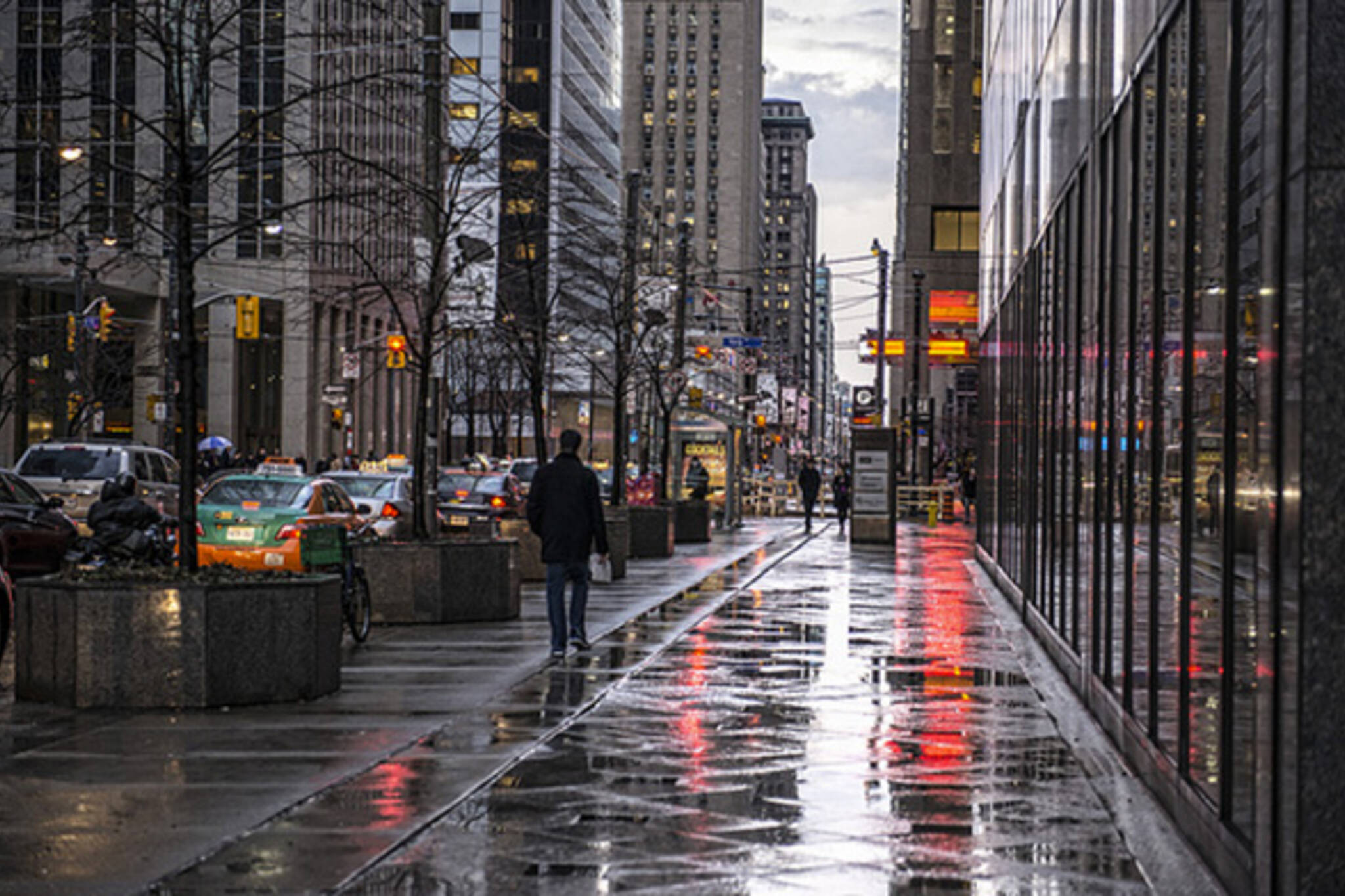 Rain Toronto King Street