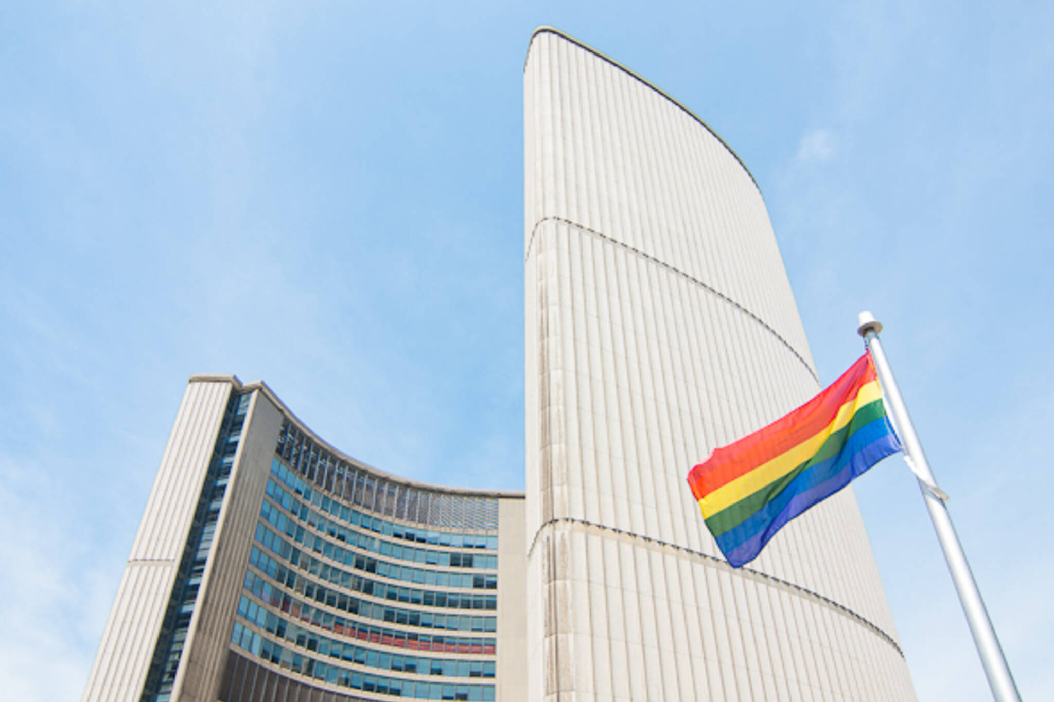 Rainbow Flag Raising Pride Toronto