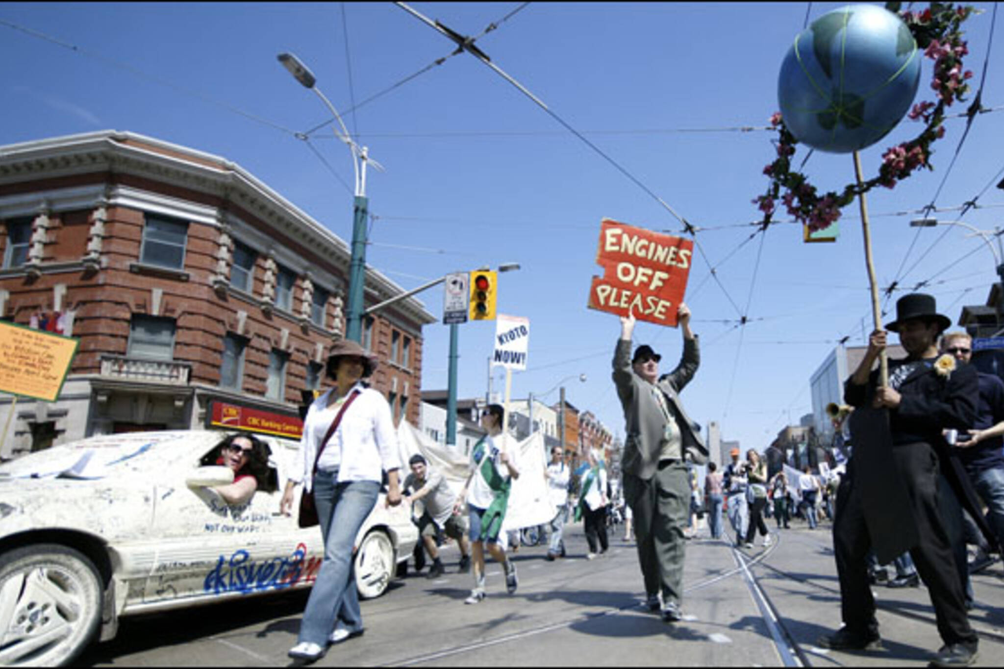 Earth Day March with Petition Car in Toronto