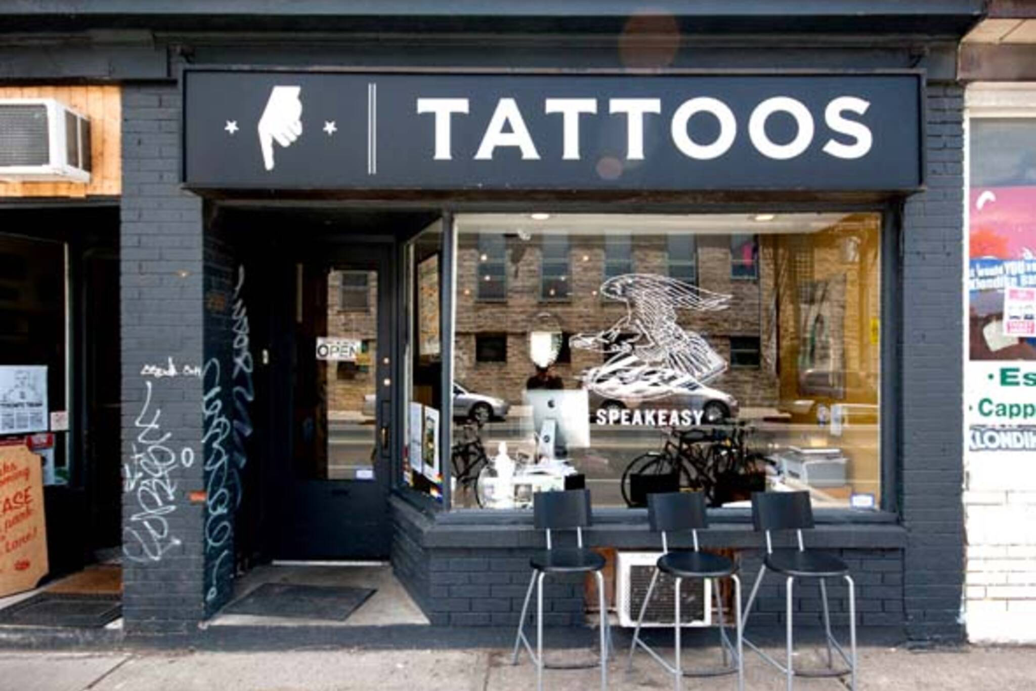 Inside Harbord streets tattoo shop