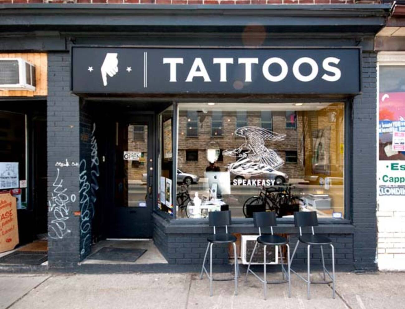 Inside Harbord street's tattoo shop