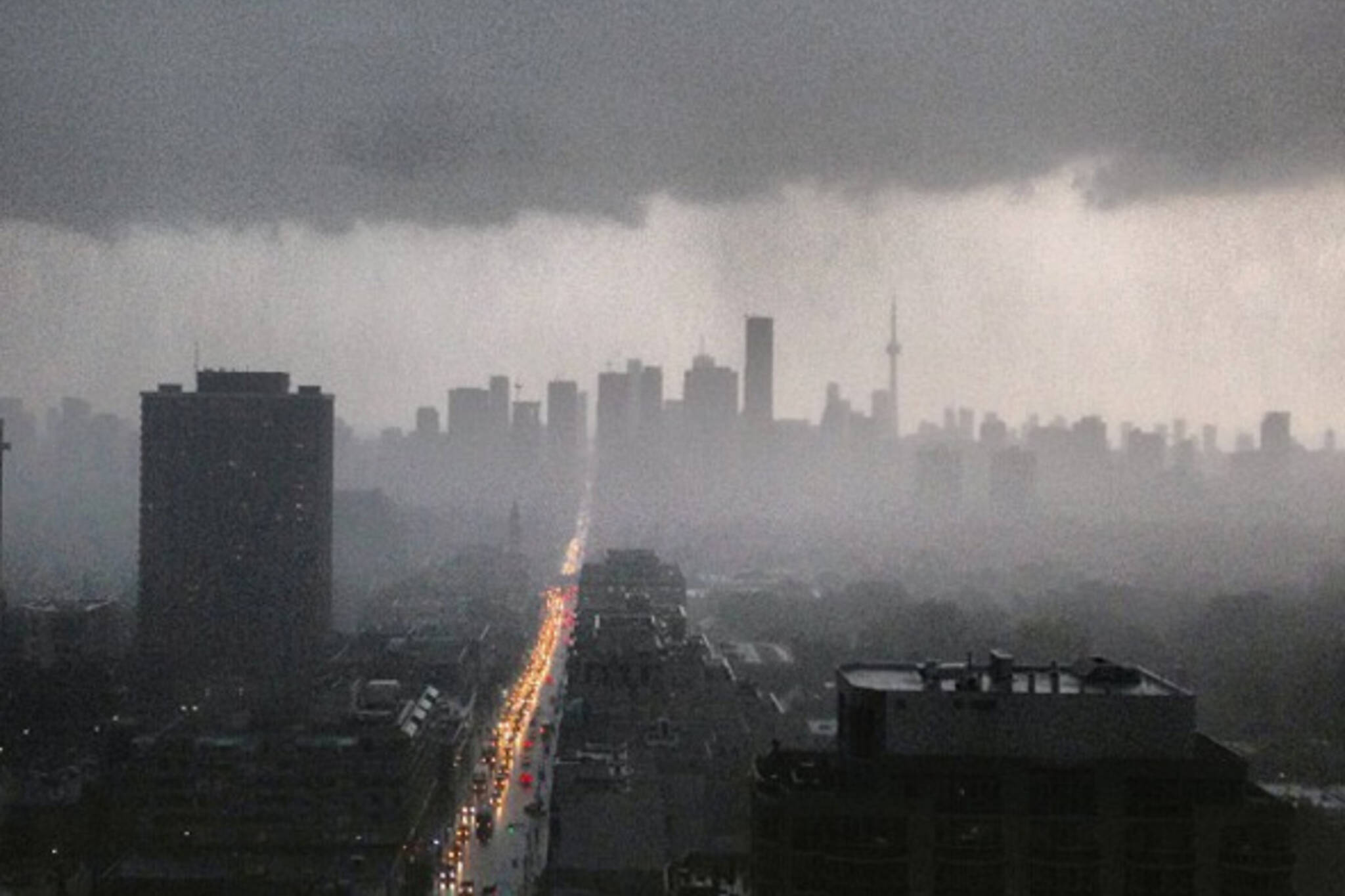 Massive Rain Storm Hits Toronto Causing Flooding And Power Outages