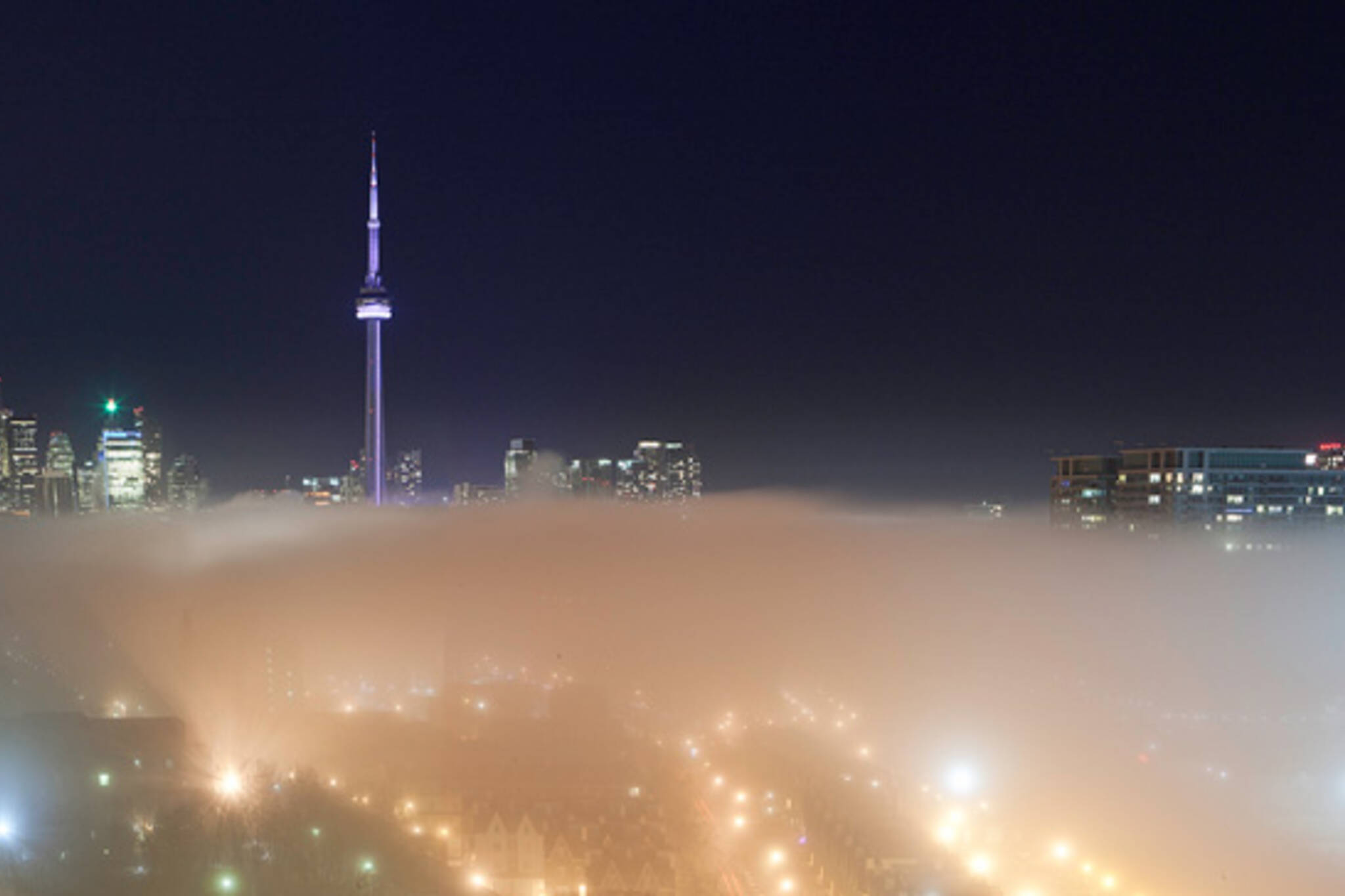 low-lying fog Toronto