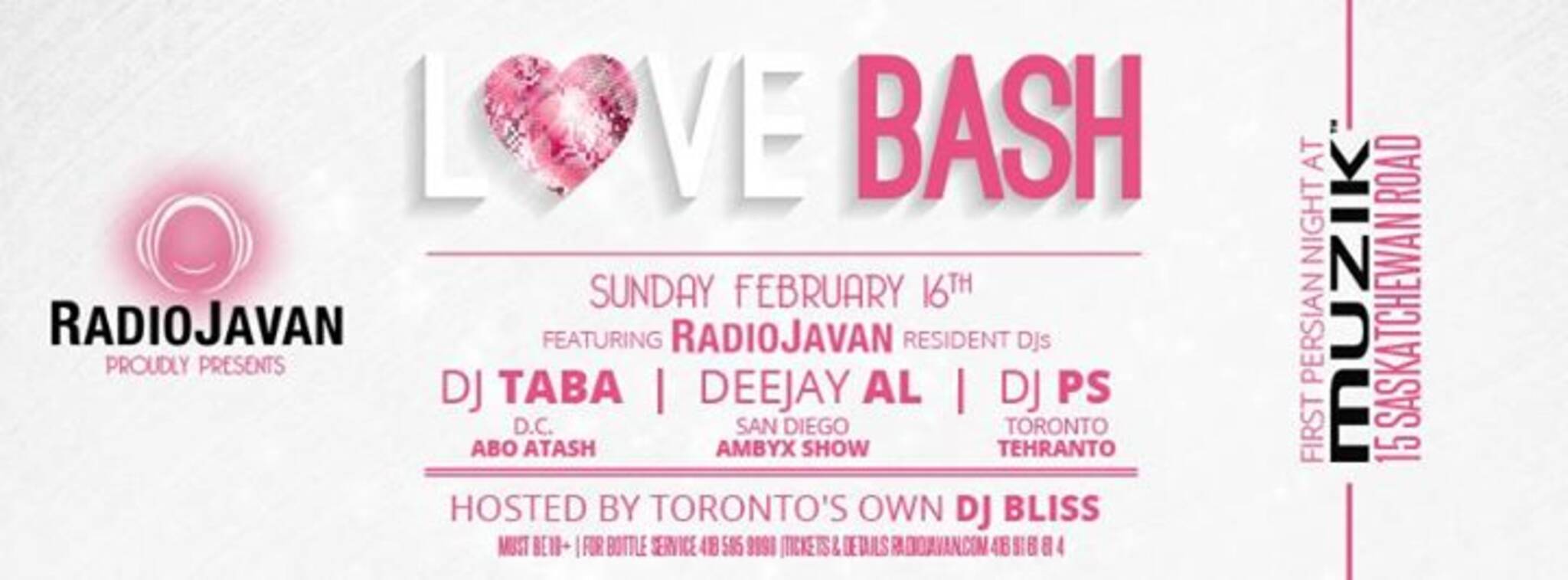 RADIO JAVAN @ MUZIK Nightclub - LOVE BASH