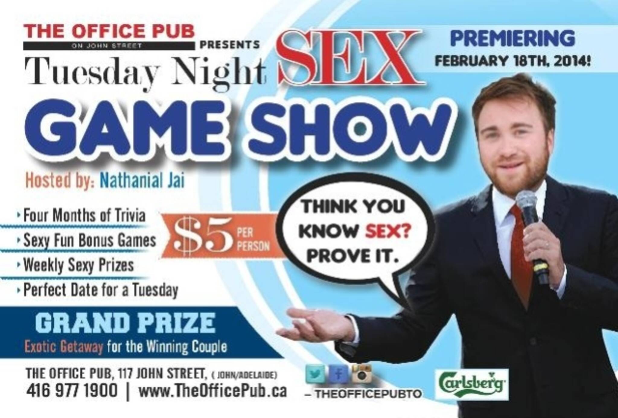 Tuesday Night Sex GAME SHOW at The Office Pub