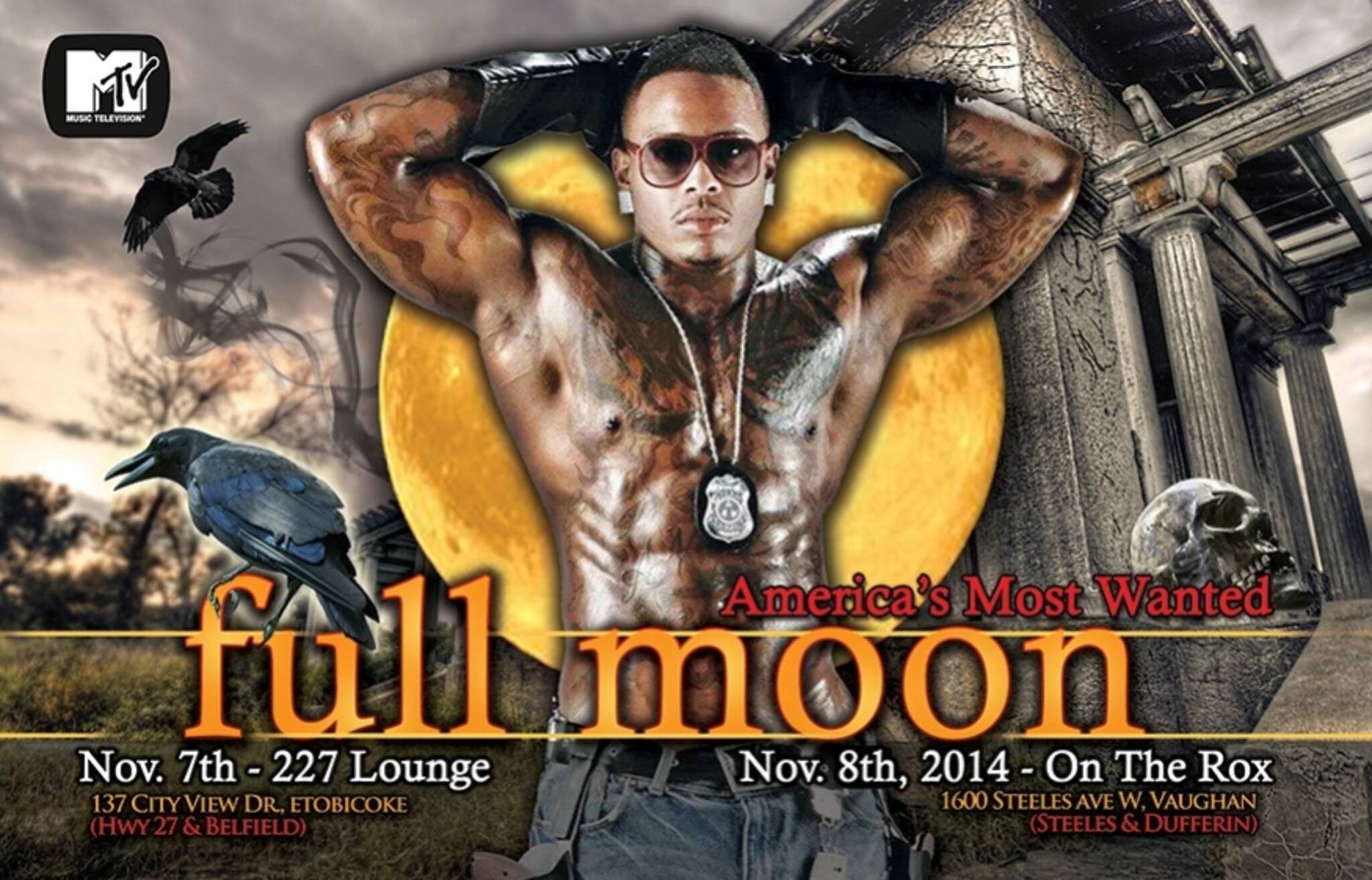 AMERICAS MOST WANTED FULL MOON WEEKEND TOUR