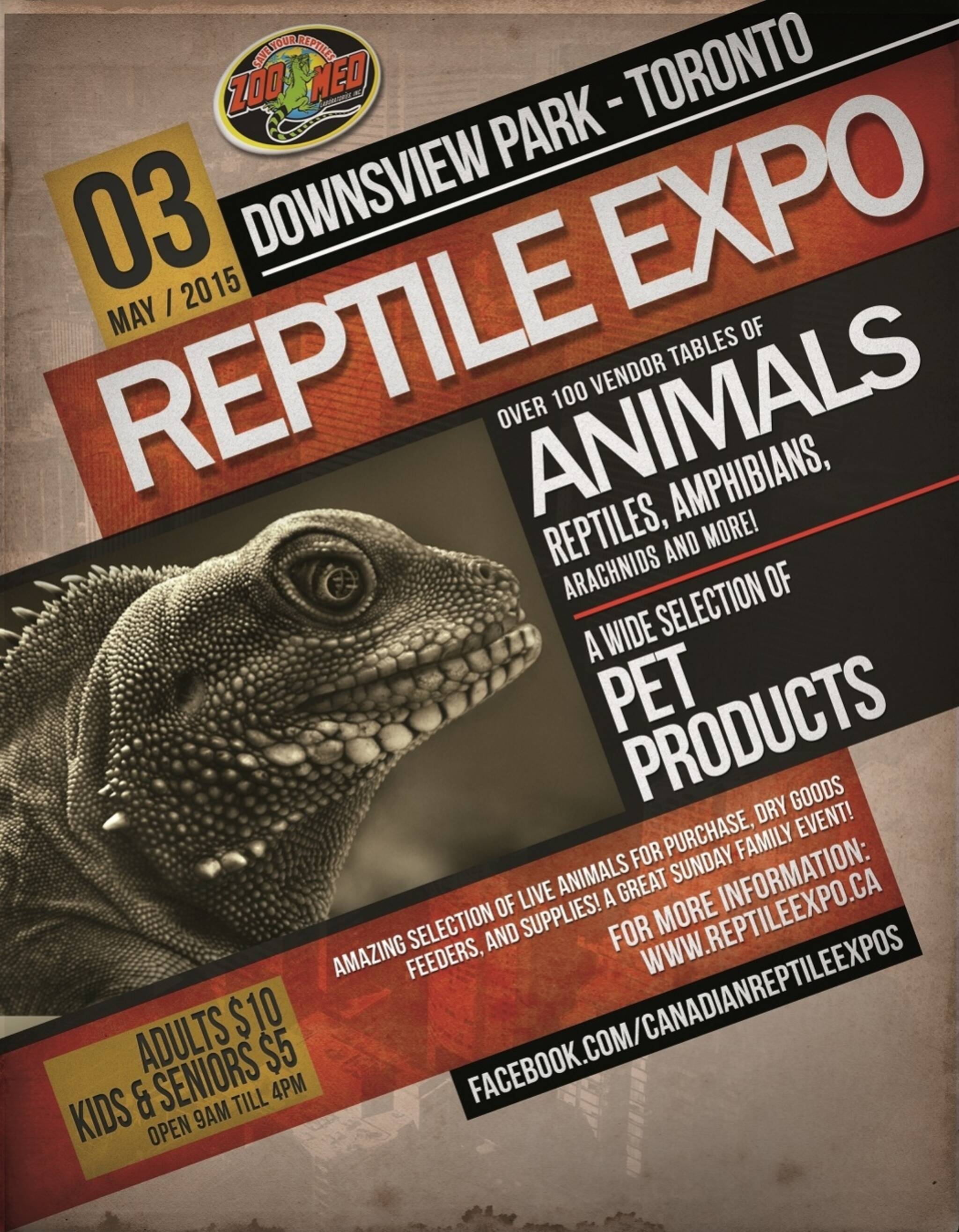 Toronto Reptile Expo Sunday, May 3, 2015 Downsview Park
