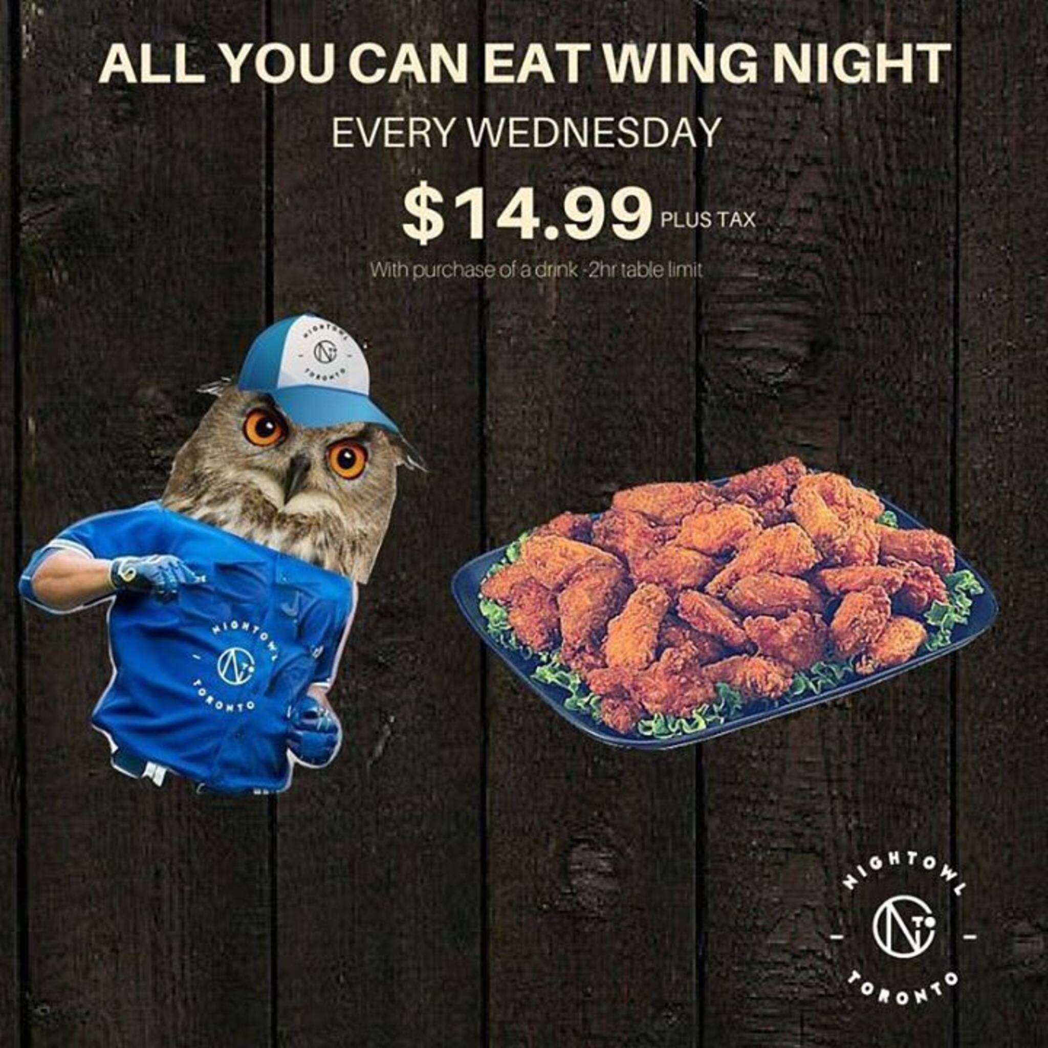 All You Can Eat Wings- Every Wednesday