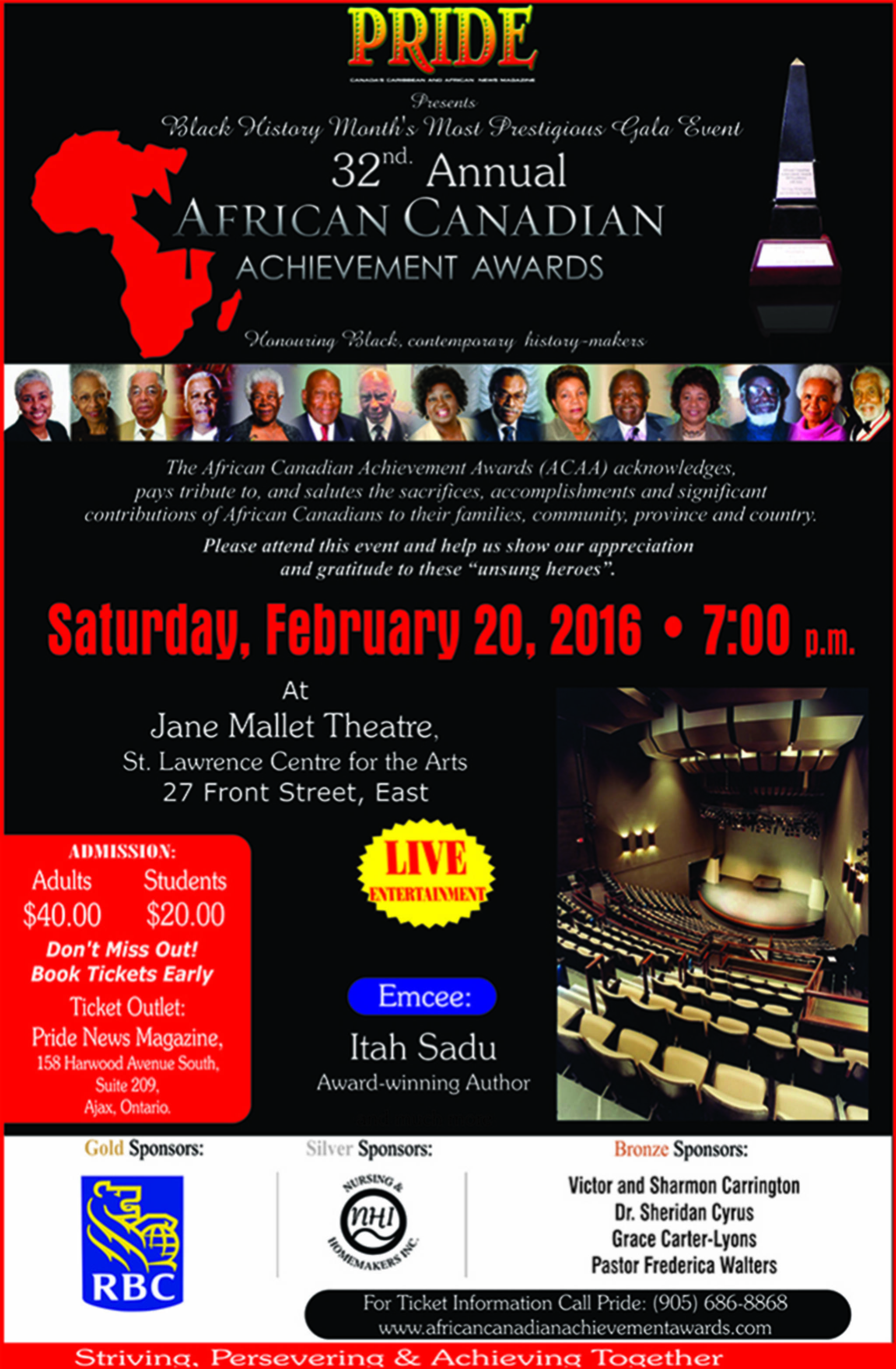 32nd Annual African Canadian Achievement Awards