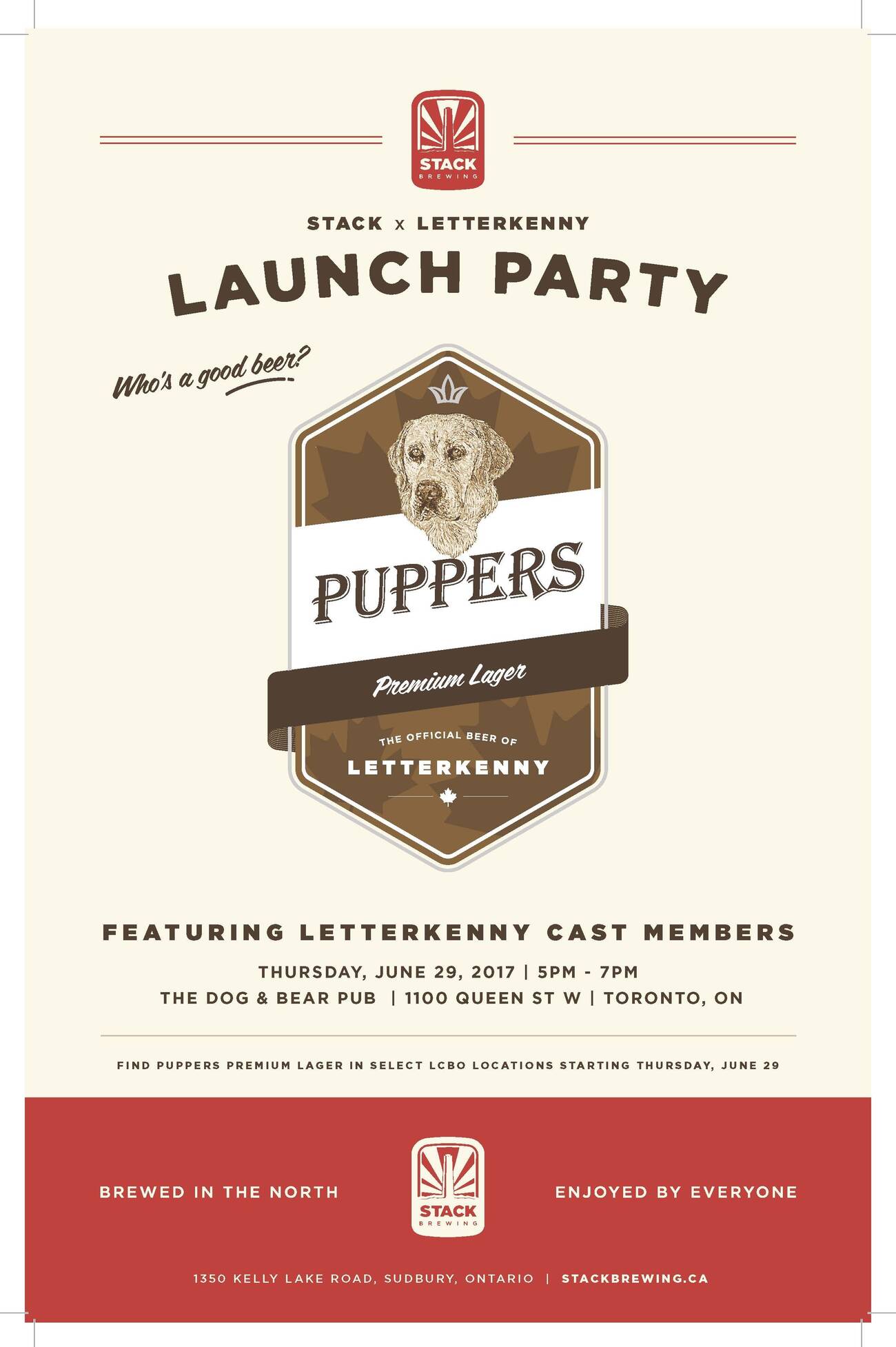 Stack x Letterkenny Present Puppers Premium Lager Launch Event