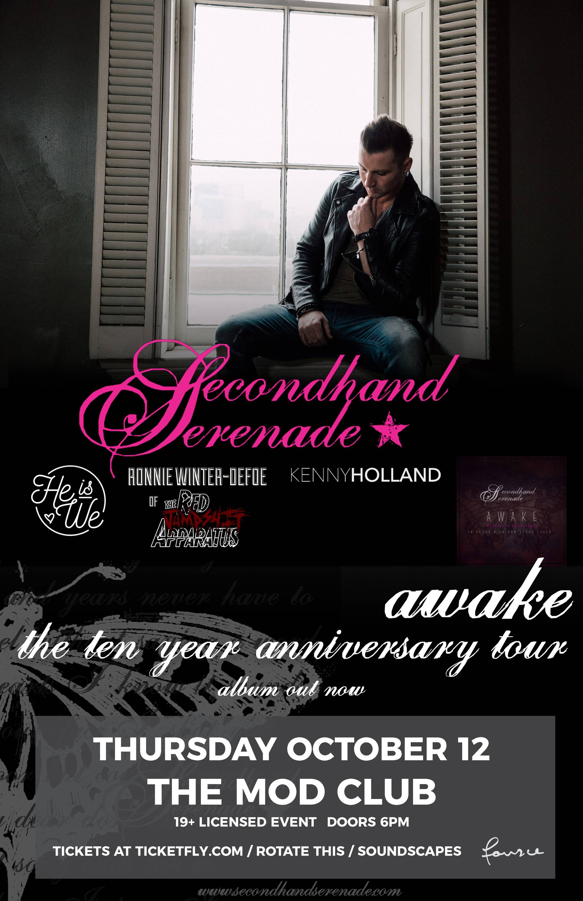 Secondhand Serenade Awake The Ten Year Anniversary Tour