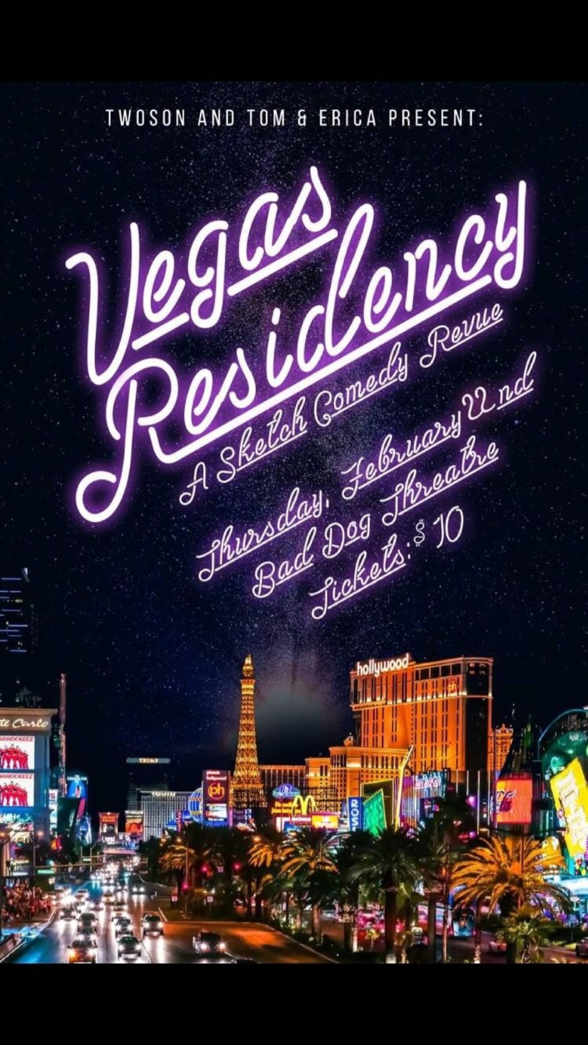 Vegas Residency A Sketch Comedy Revue
