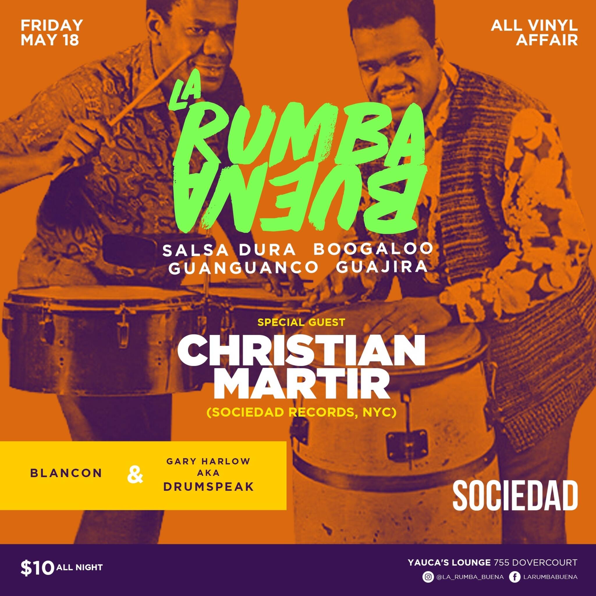 La Rumba Buena with Special Guest Christian Martir - NYC