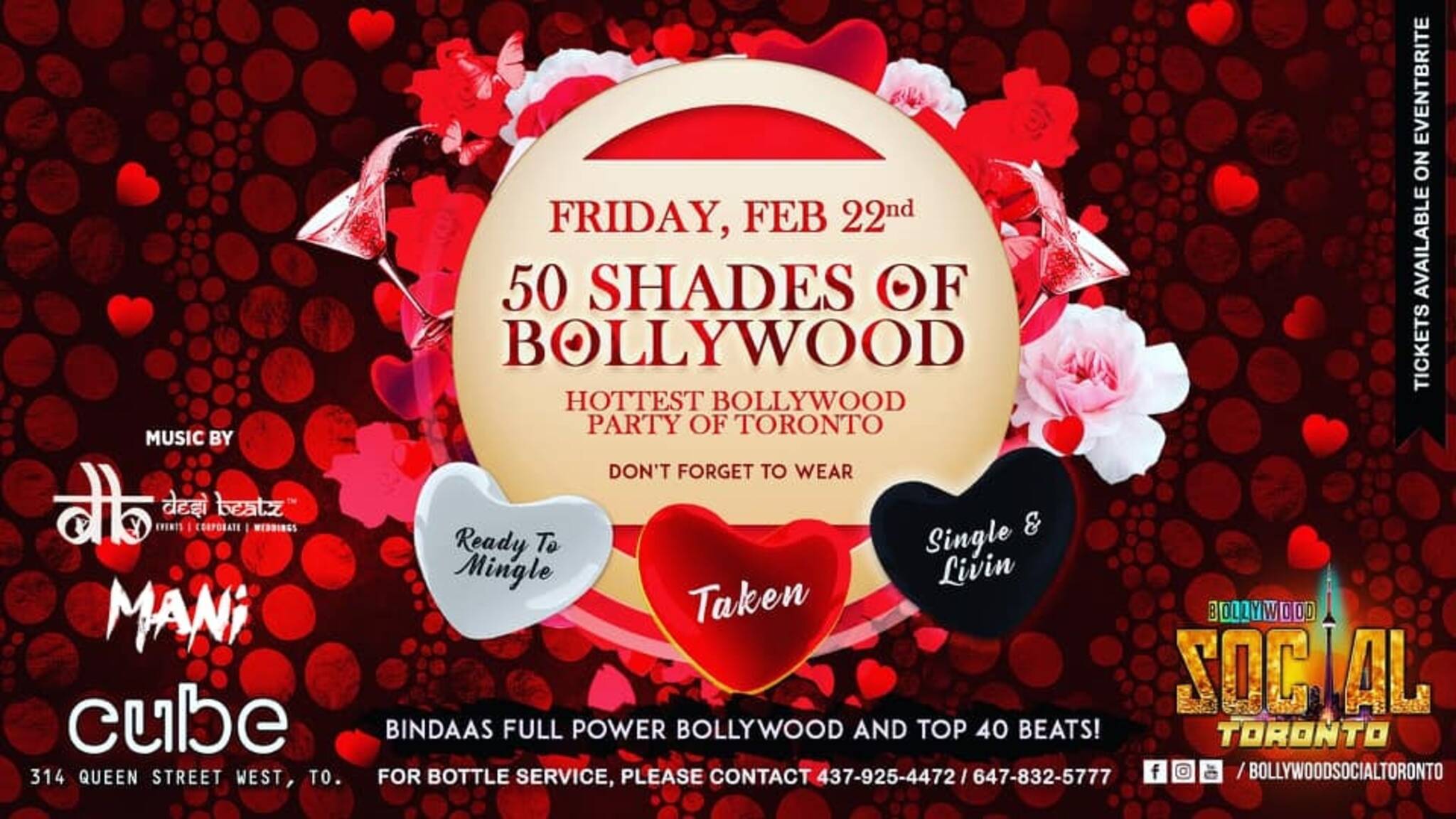 50 Shades of Bollywood Hottest Bollywood Party of Toronto!