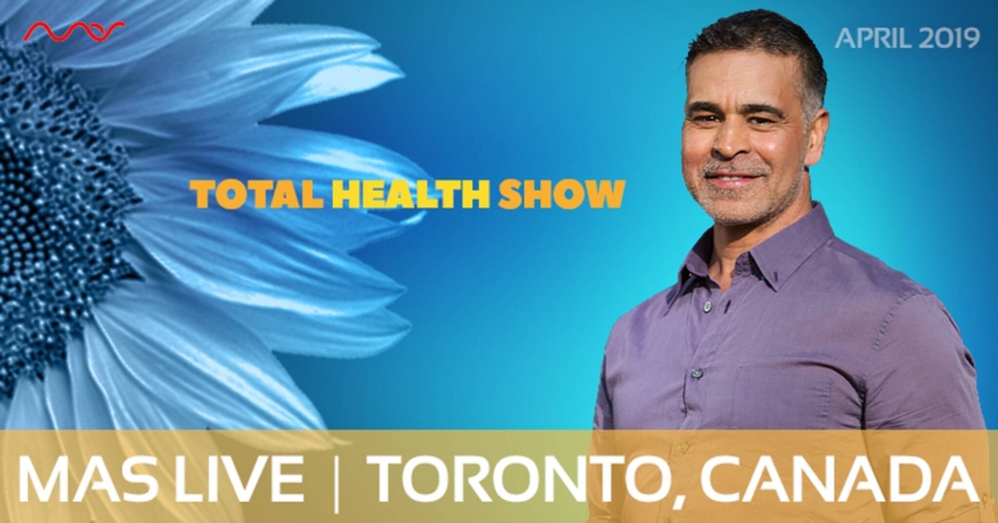 Mas Sajady at the Total Health Show, Toronto