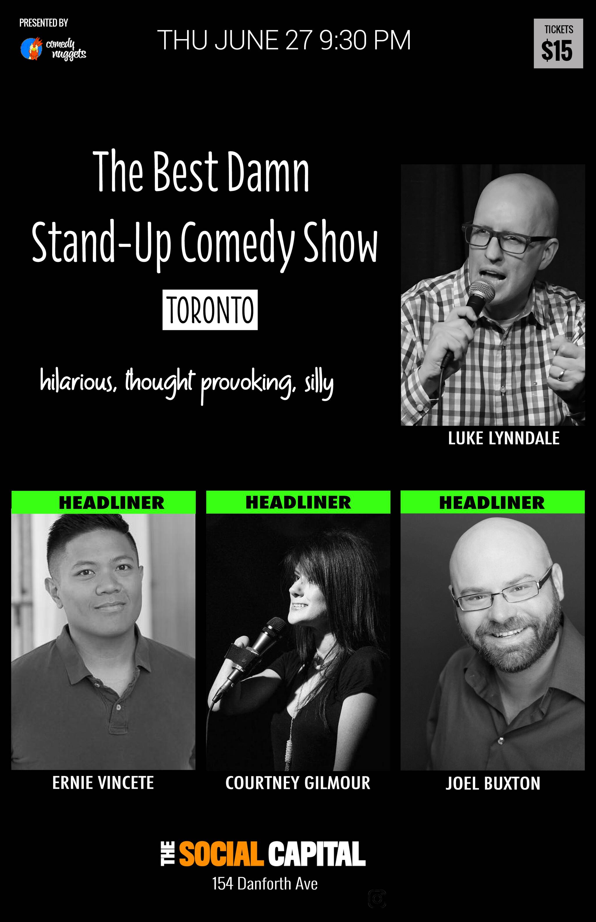 The Best Damn StandUp Comedy Show in Toronto
