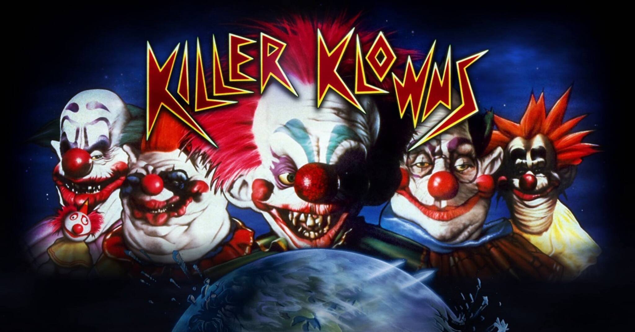 Killer klowns from outer. Клоуны-убийцы из космоса (1987). Клоуны-убийцы из космоса 1988. Killer Klowns from Outer Space 1988.