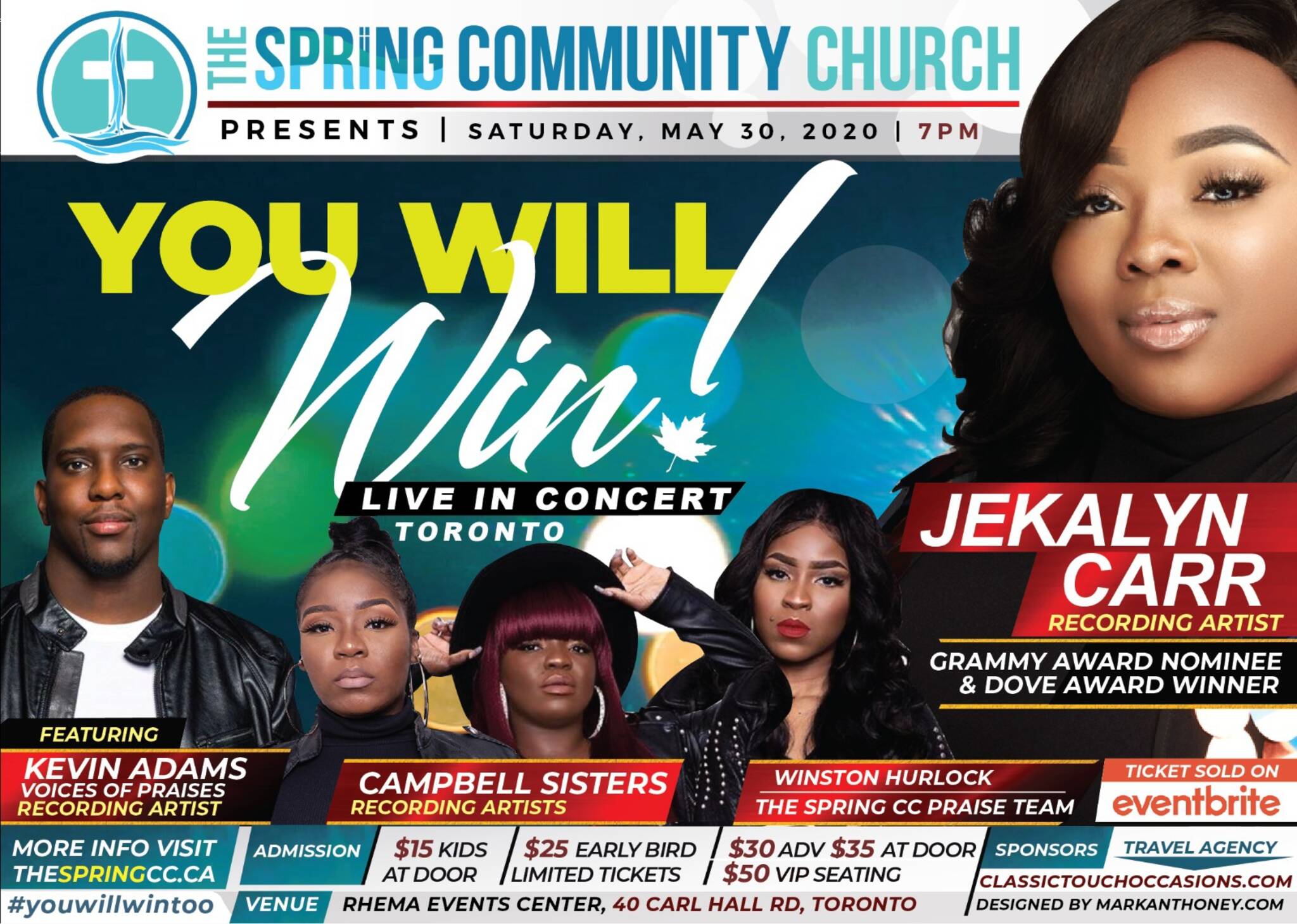 The Spring Community Church presents "You Will Win" featuring Jekalyn