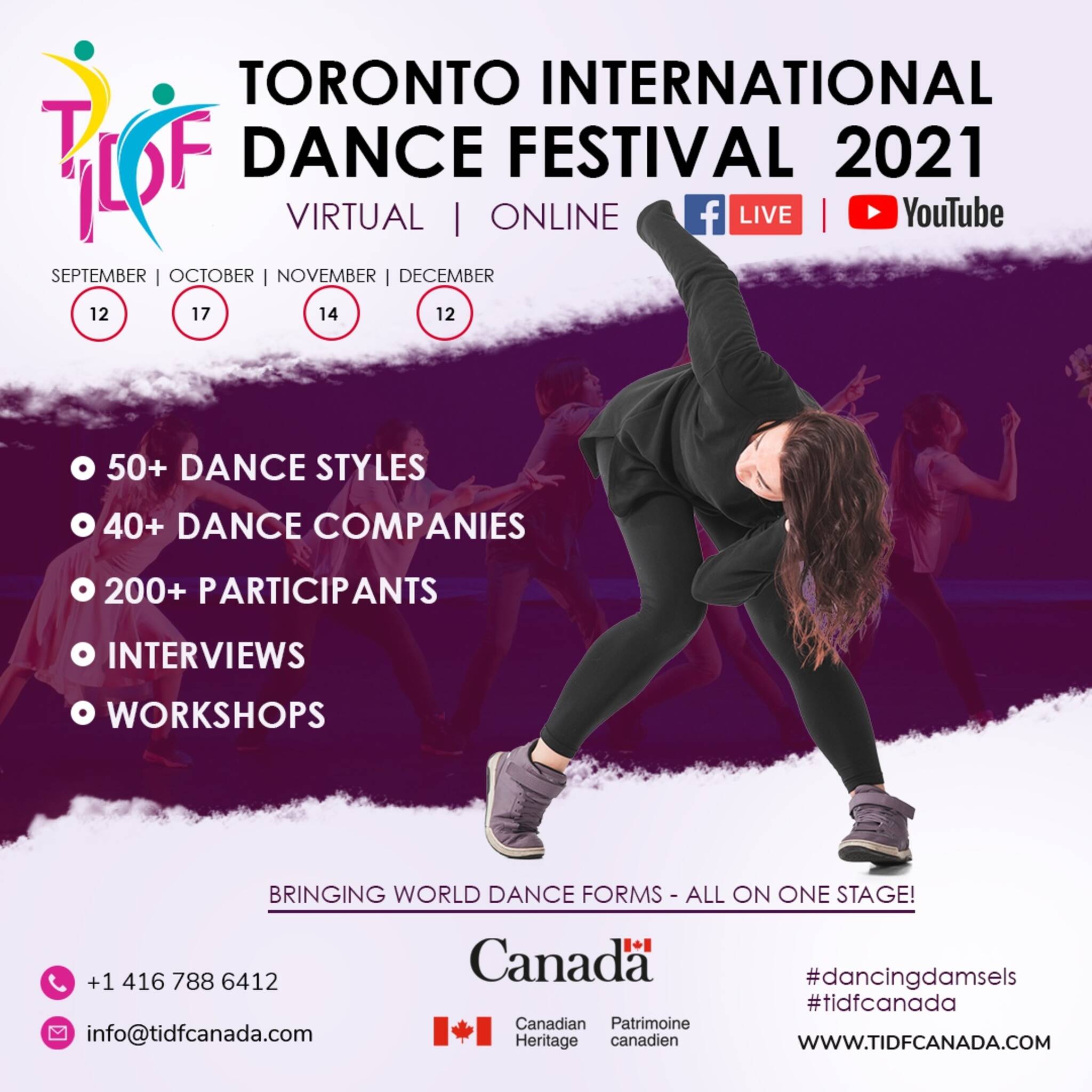Toronto International Dance Festival TIDF2021 Online Edition