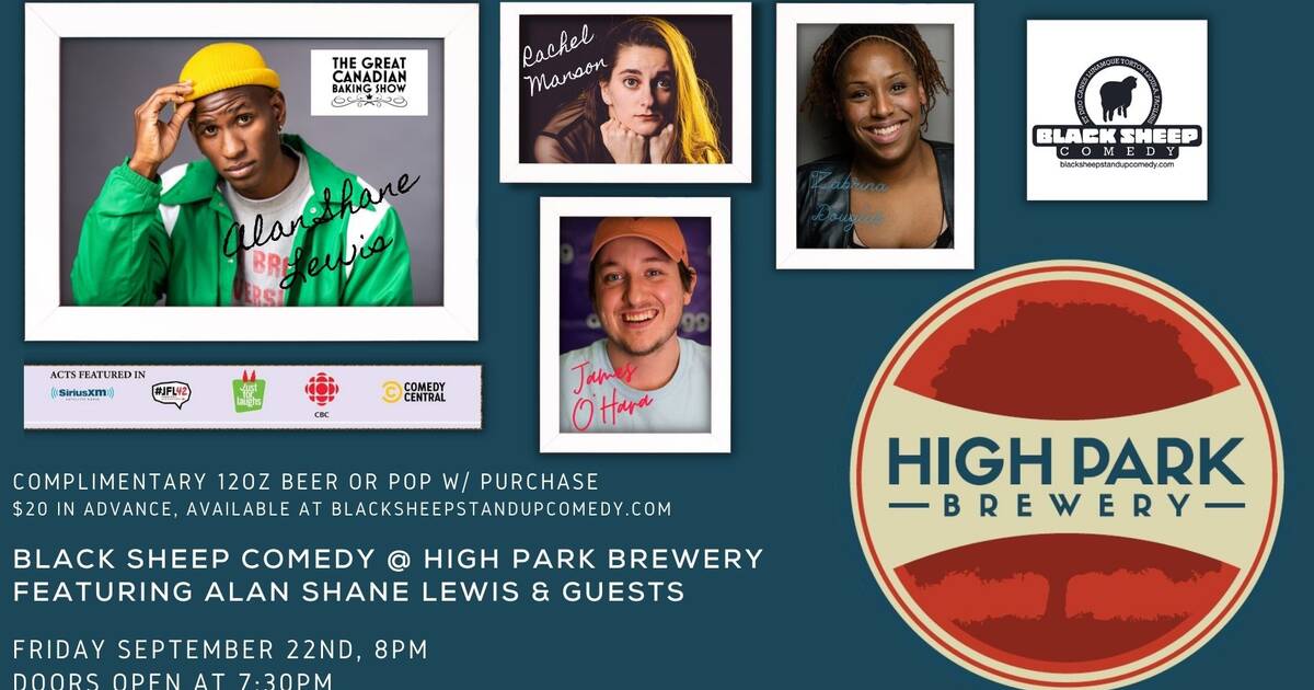 Black Sheep Comedy @ High Park Brewery Featuring ALAN SHANE LEWIS