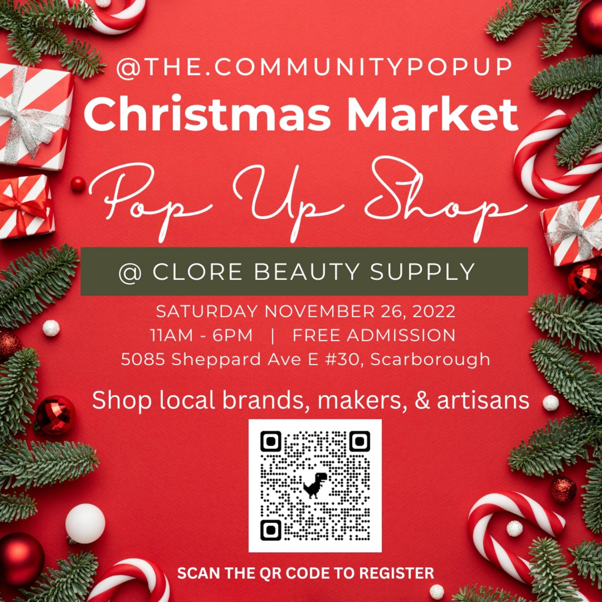 Community Pop Up Shop: Holiday Market