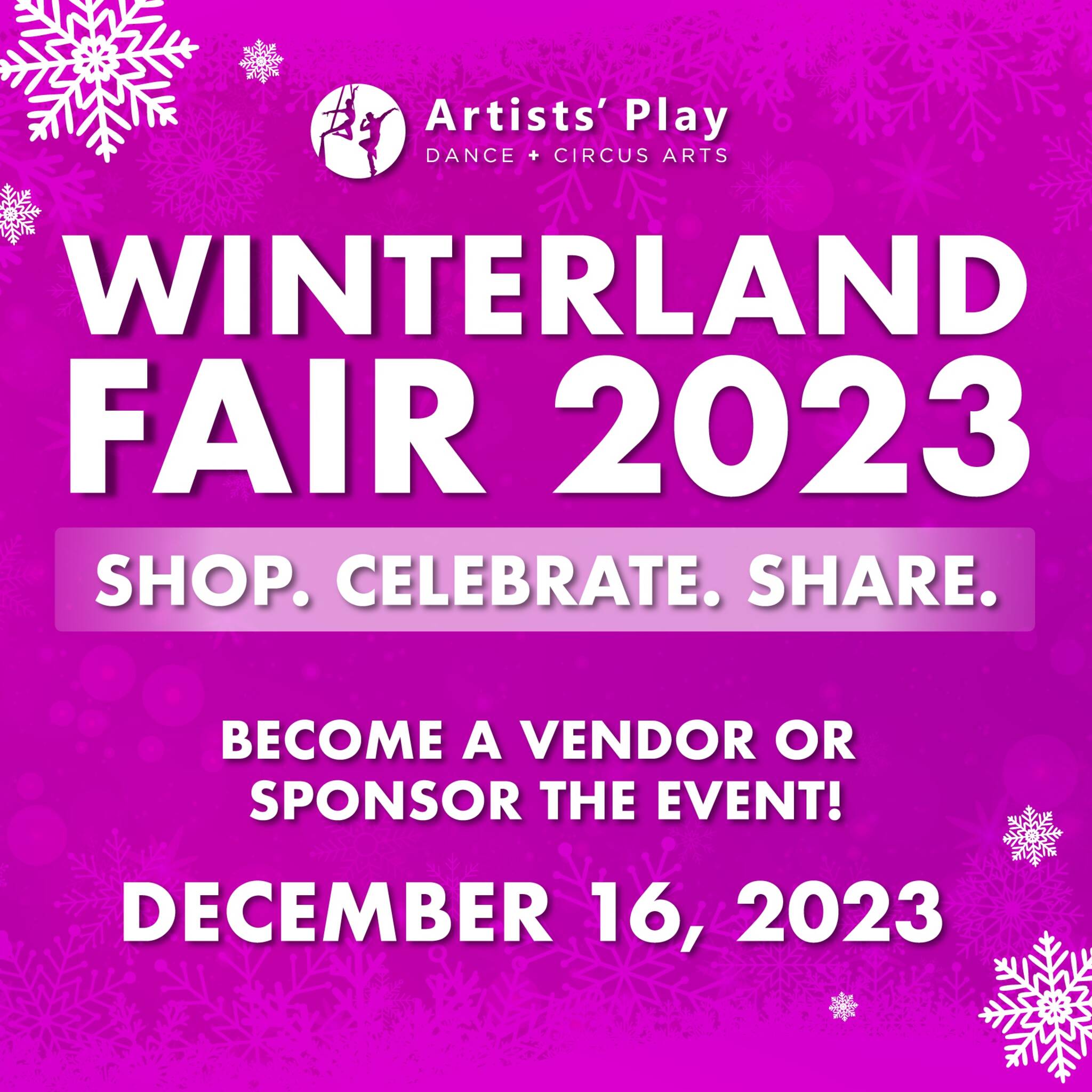 Wonders of Winter Fair at Artists' Play!