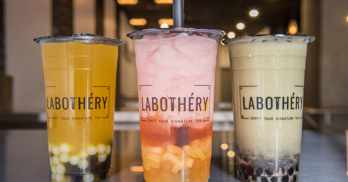 Labothery is a make your own bubble tea shop, the first of its kind in Toro...