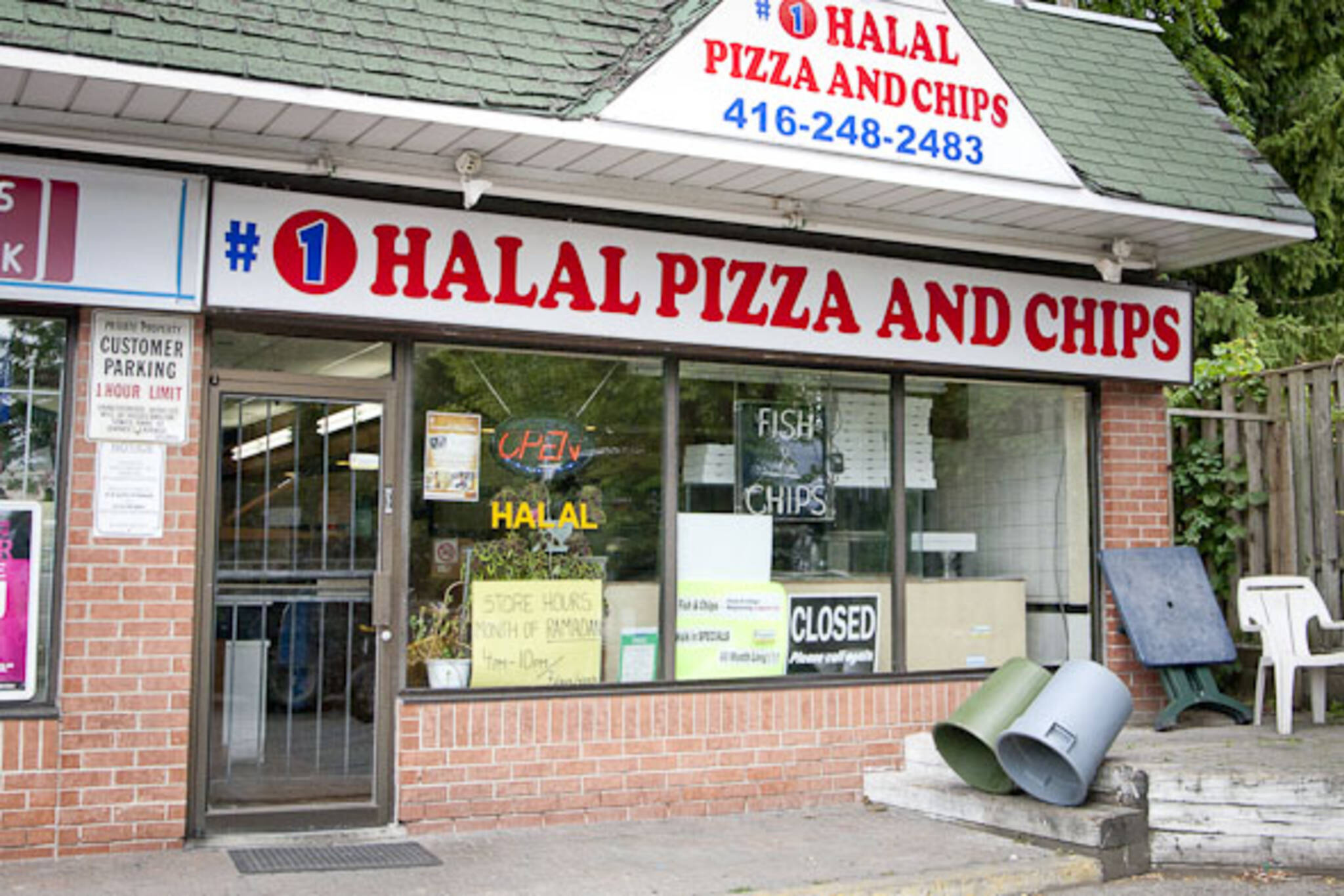 1 Halal Pizza and Chips