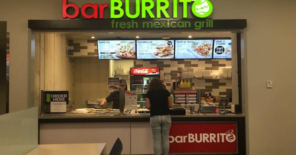 burrito bar and kitchen margaritas