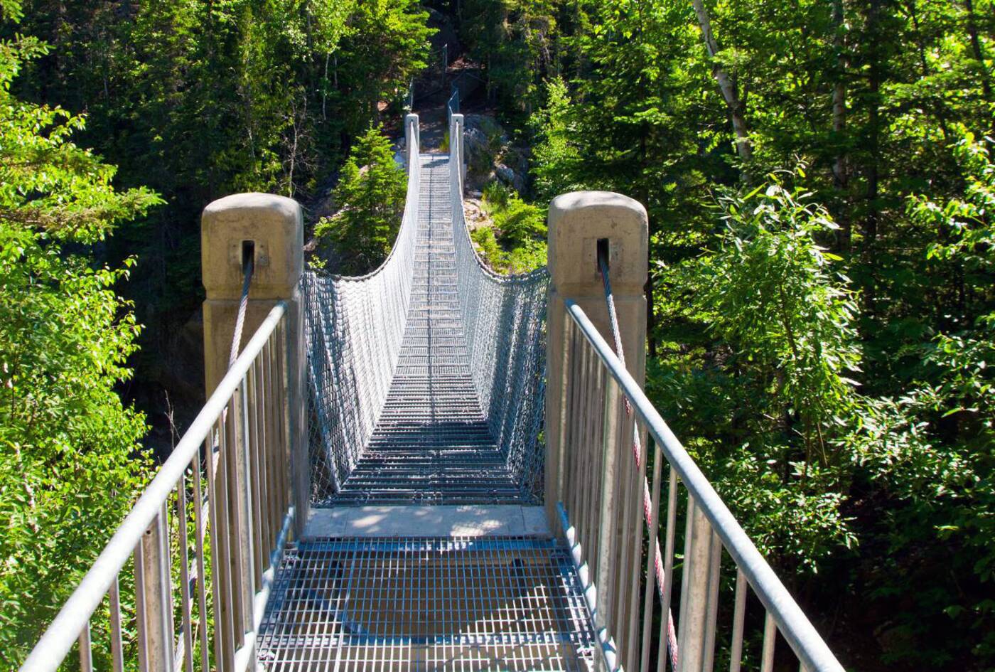 white river suspension bridge
