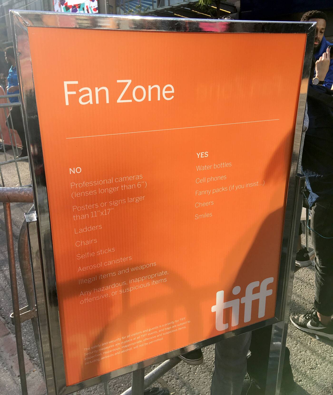 TIFF fan zone