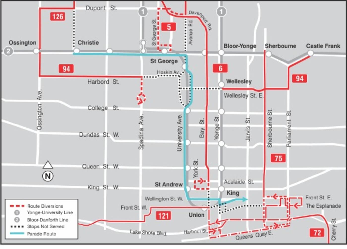 TTC Bus Routes