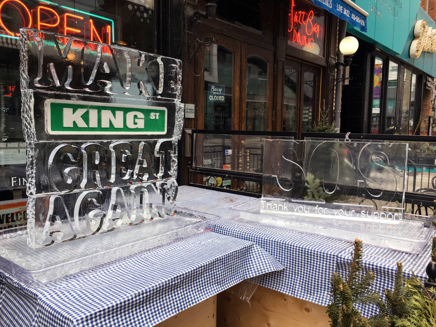 King Street ice
