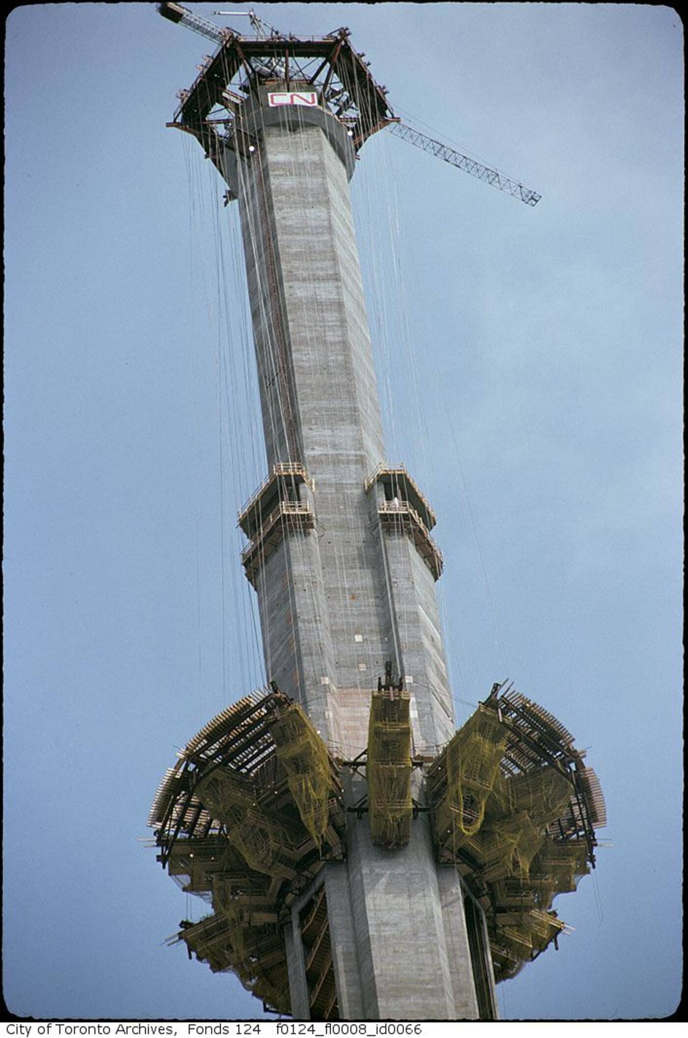 What The Cn Tower Looked Like Under Construction