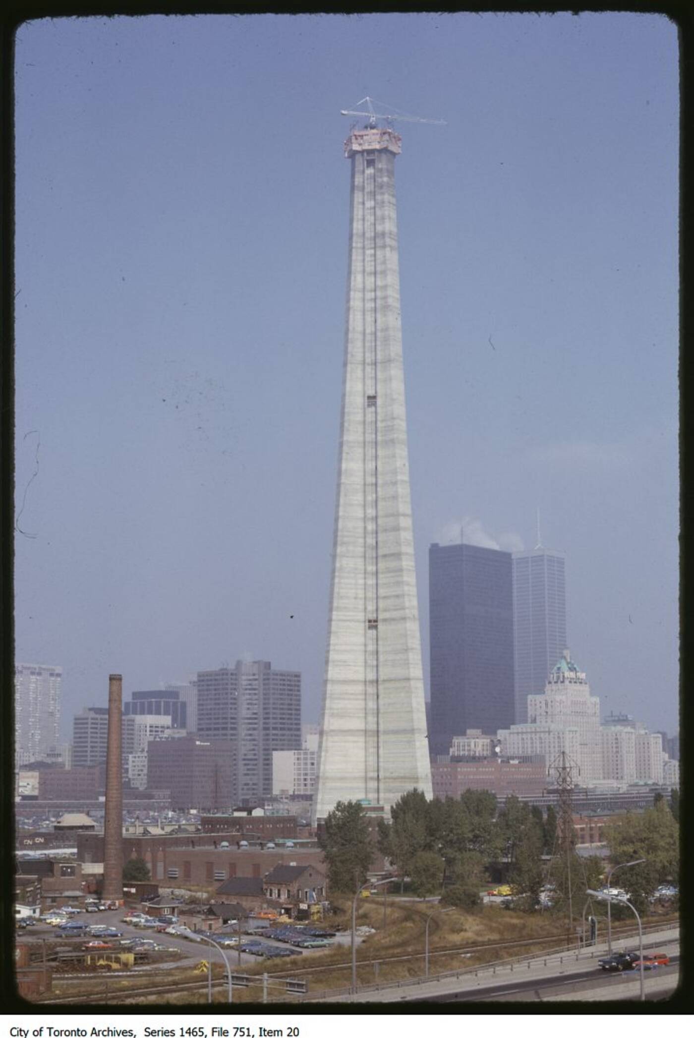 What The Cn Tower Looked Like Under Construction