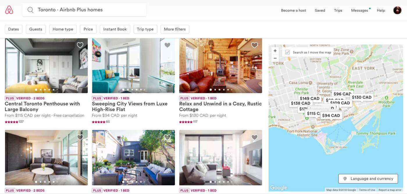 Airbnb Plus Toronto