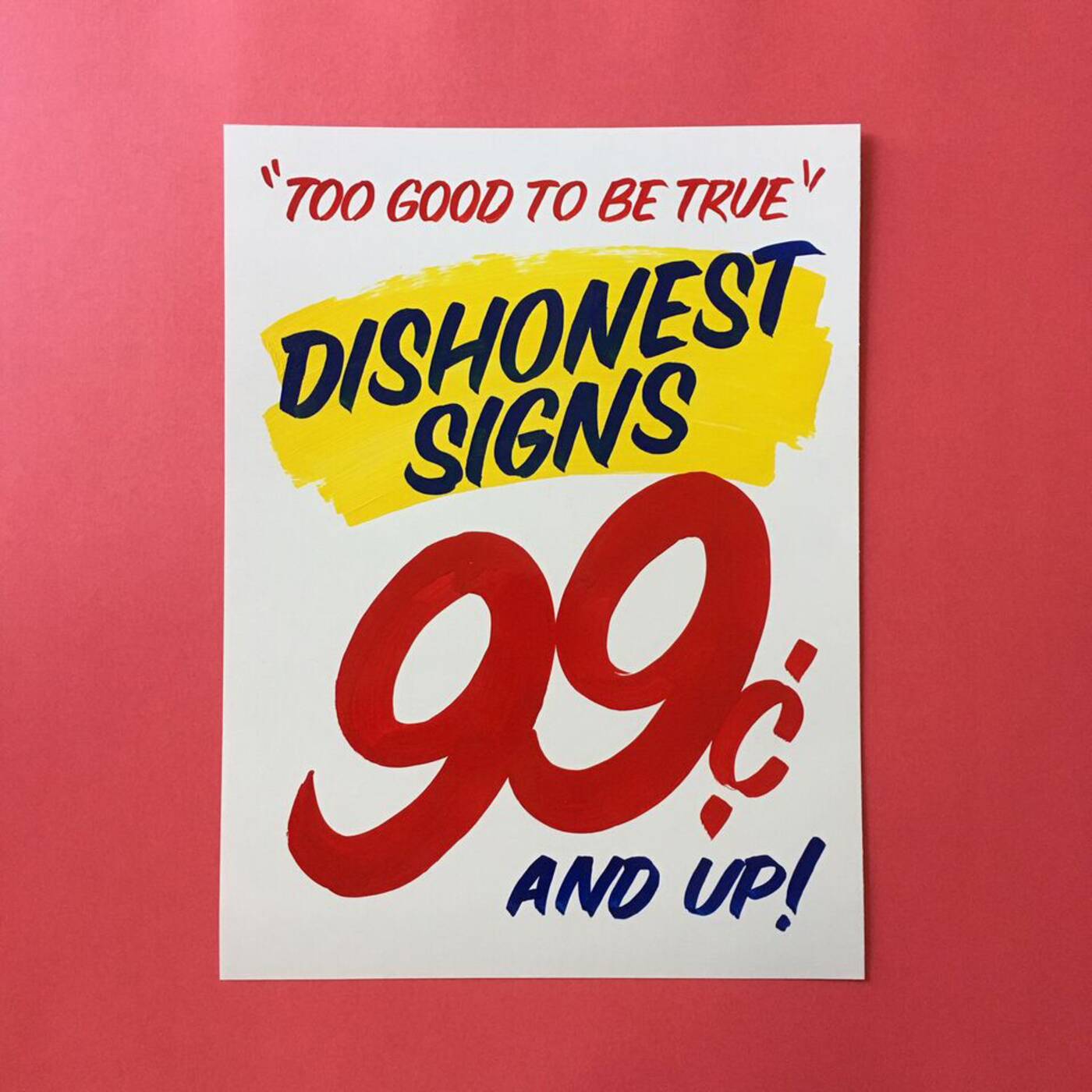 dishonest eds signs