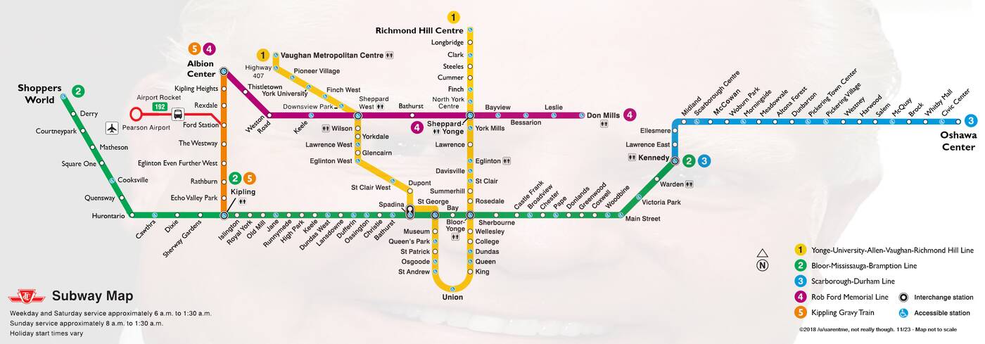 ttc subway suburbs