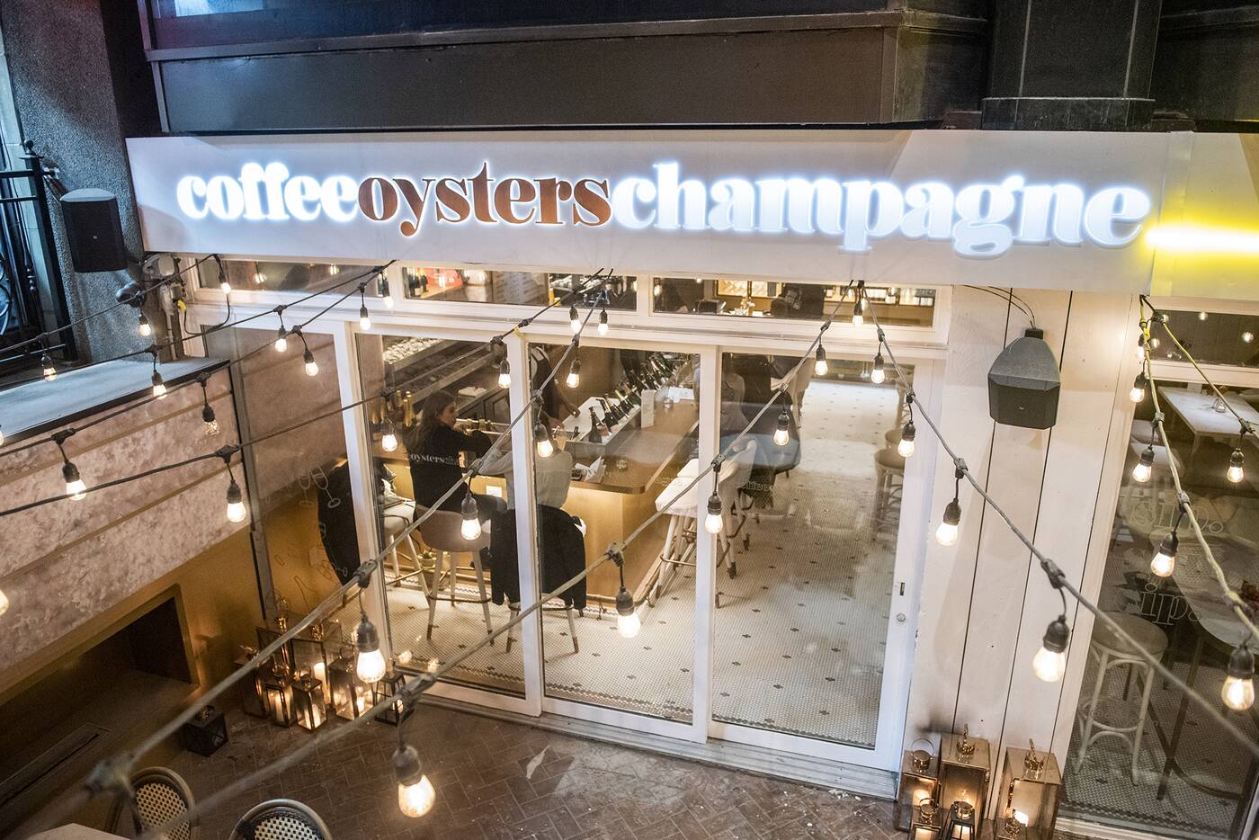 coffee oysters champagne toronto