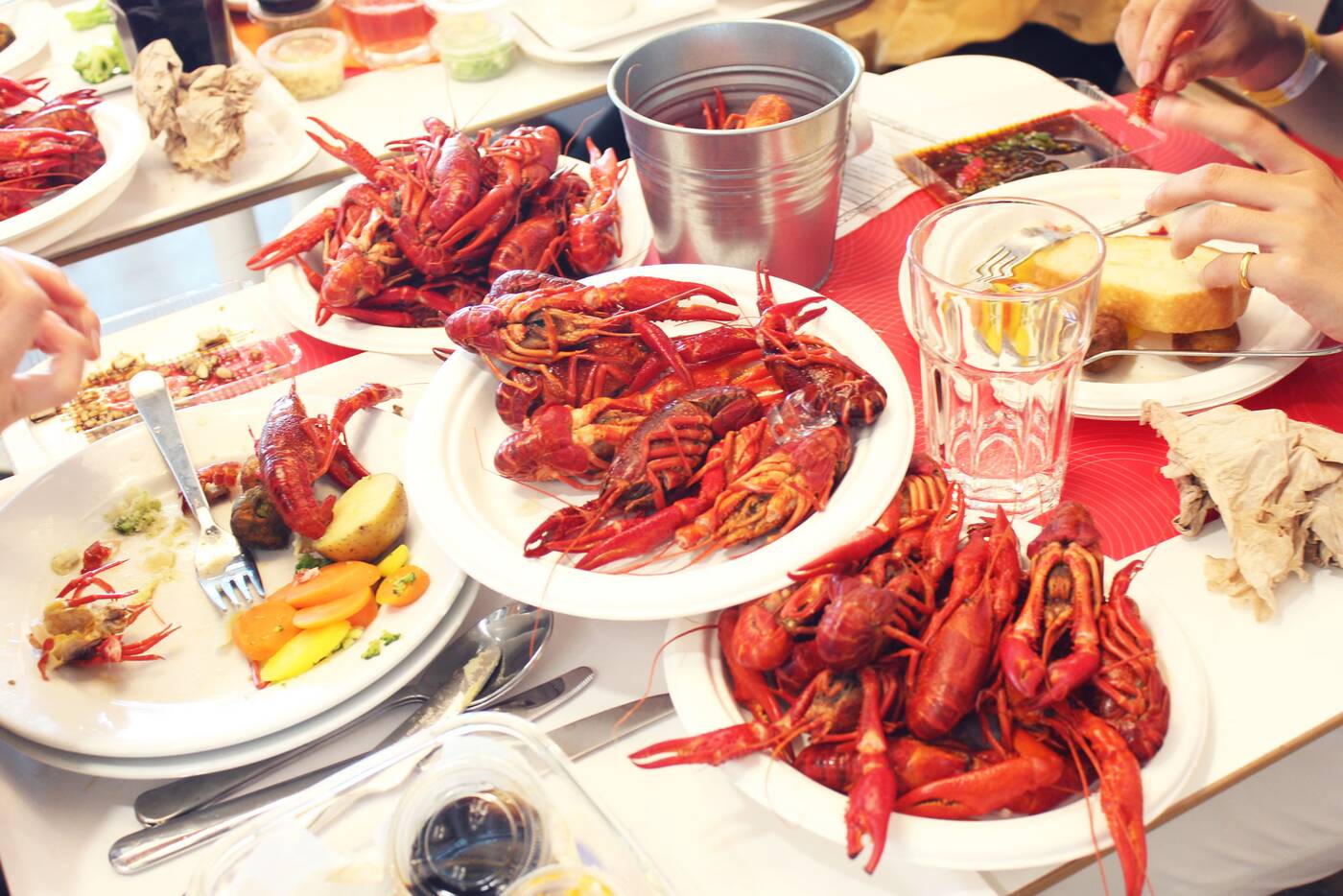 Hundreds flooded IKEA in Toronto for a massive crayfish buffet