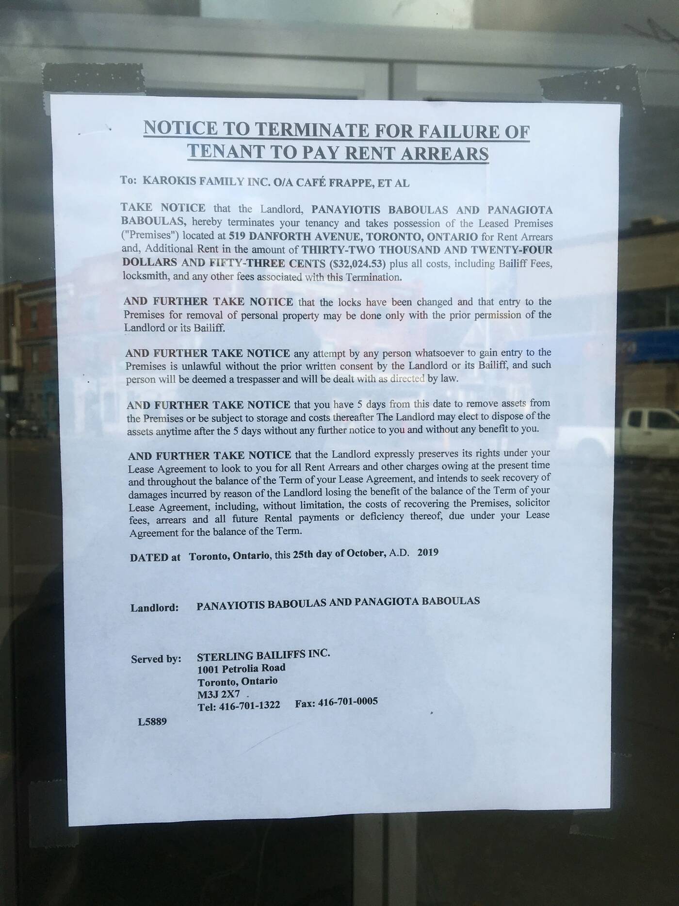 Beloved Greek cafe in Toronto shut down by landlord for owing more than ...