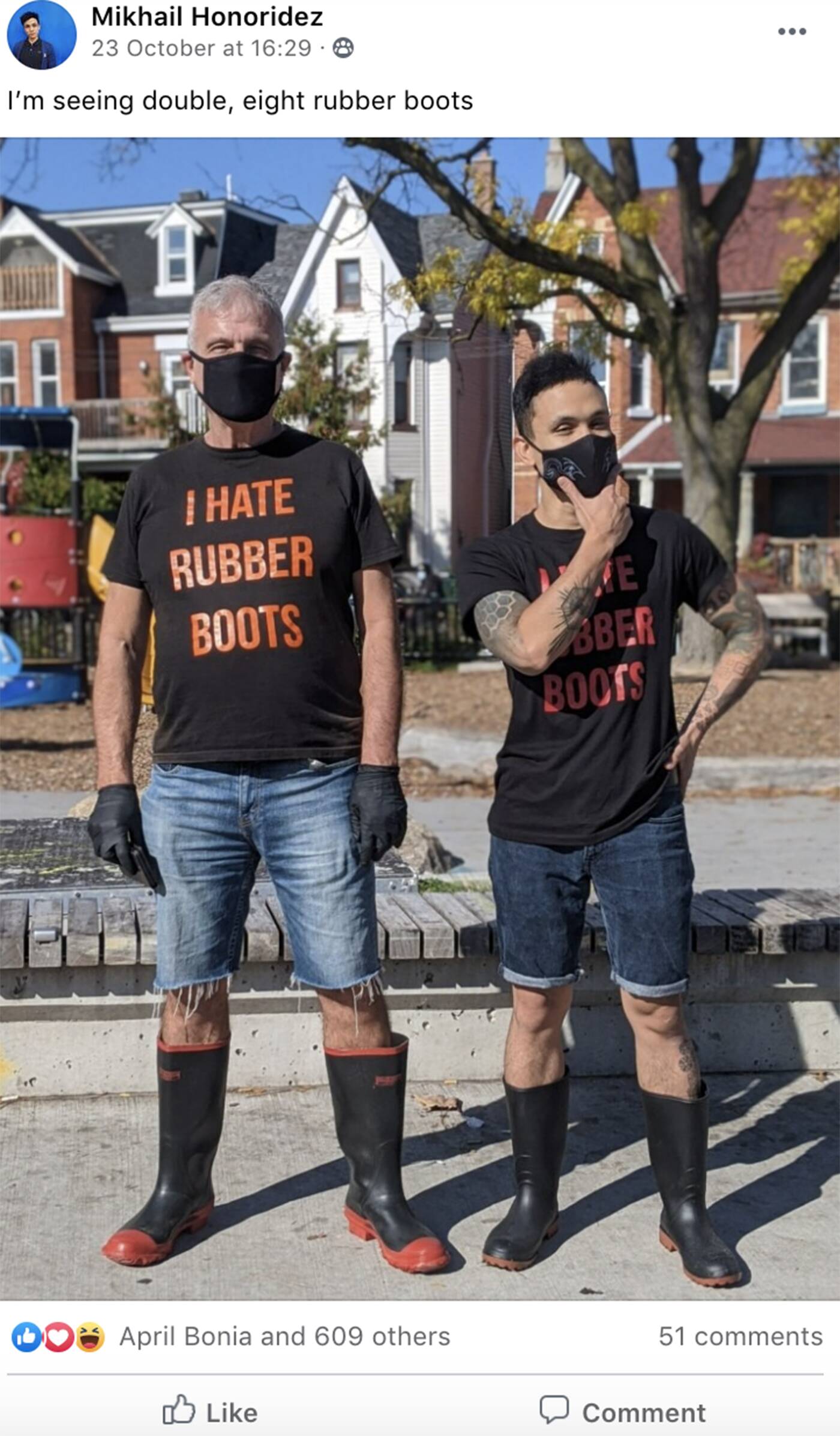 rubber boots guy